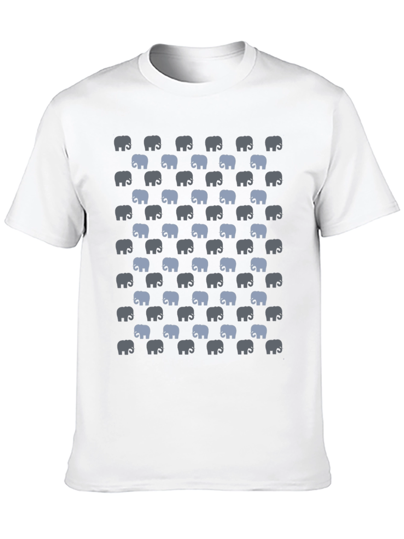Elephant Print T-Shirt - Black