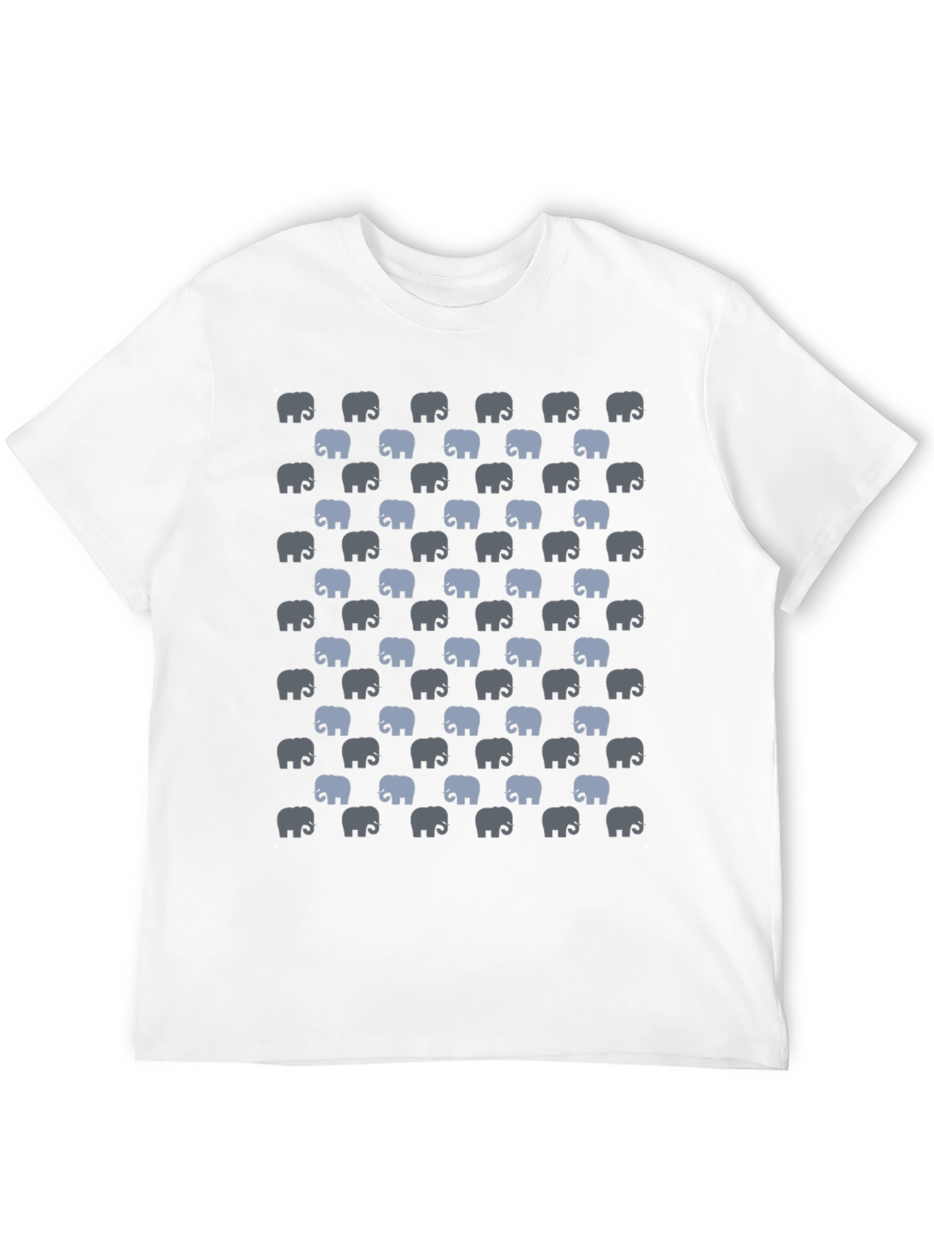 Elephant Print T-Shirt - Black