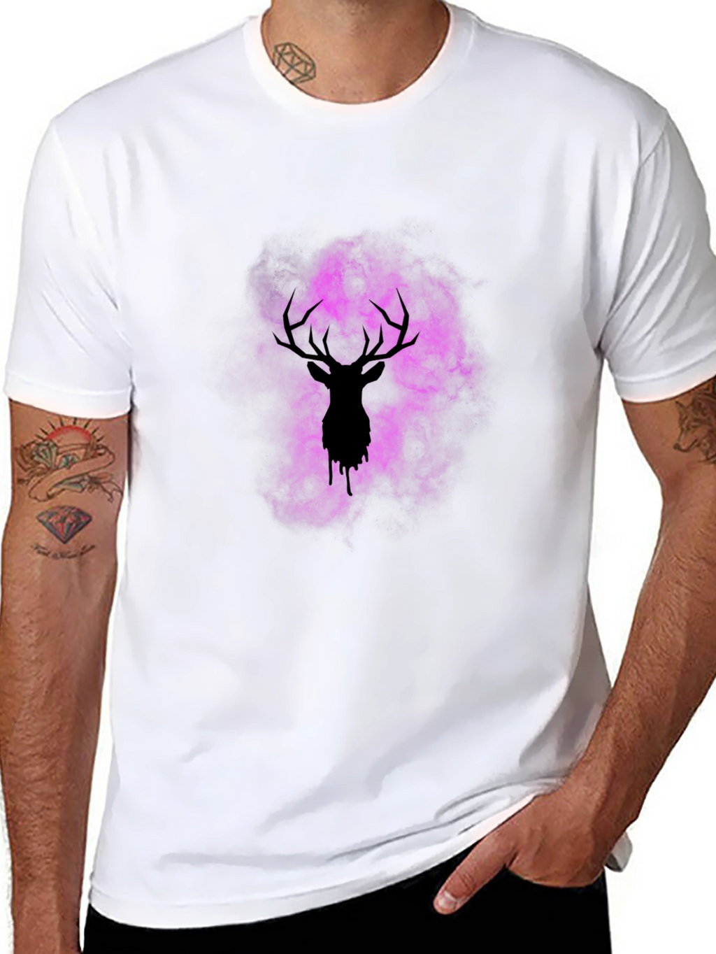 Black Deer Silhouette T-Shirt