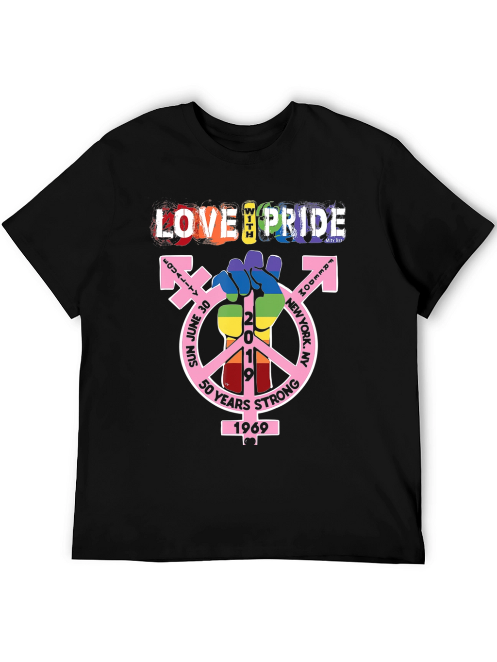 Love With Pride T-Shirt - 50 Years Strong