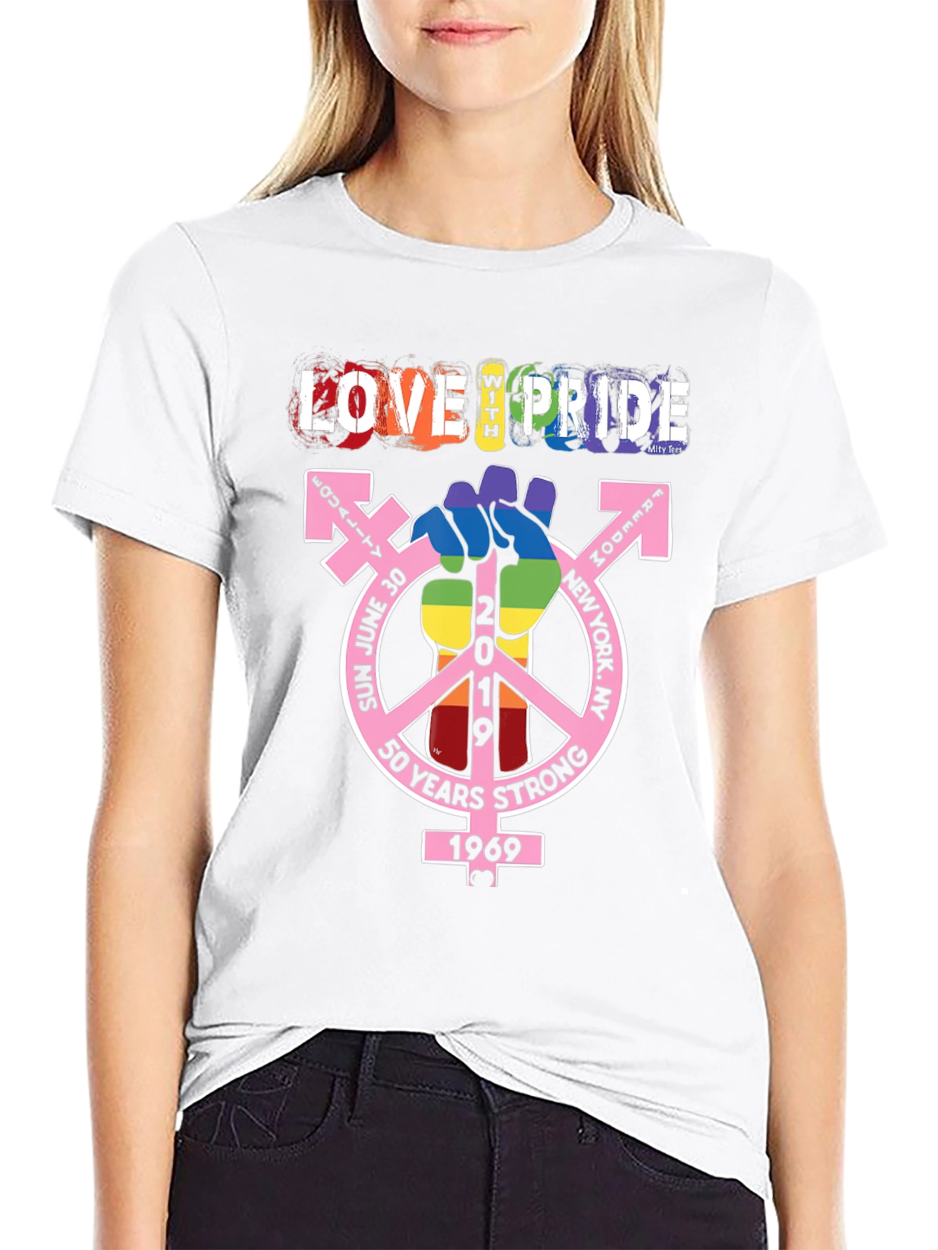 Love With Pride T-Shirt - 50 Years Strong