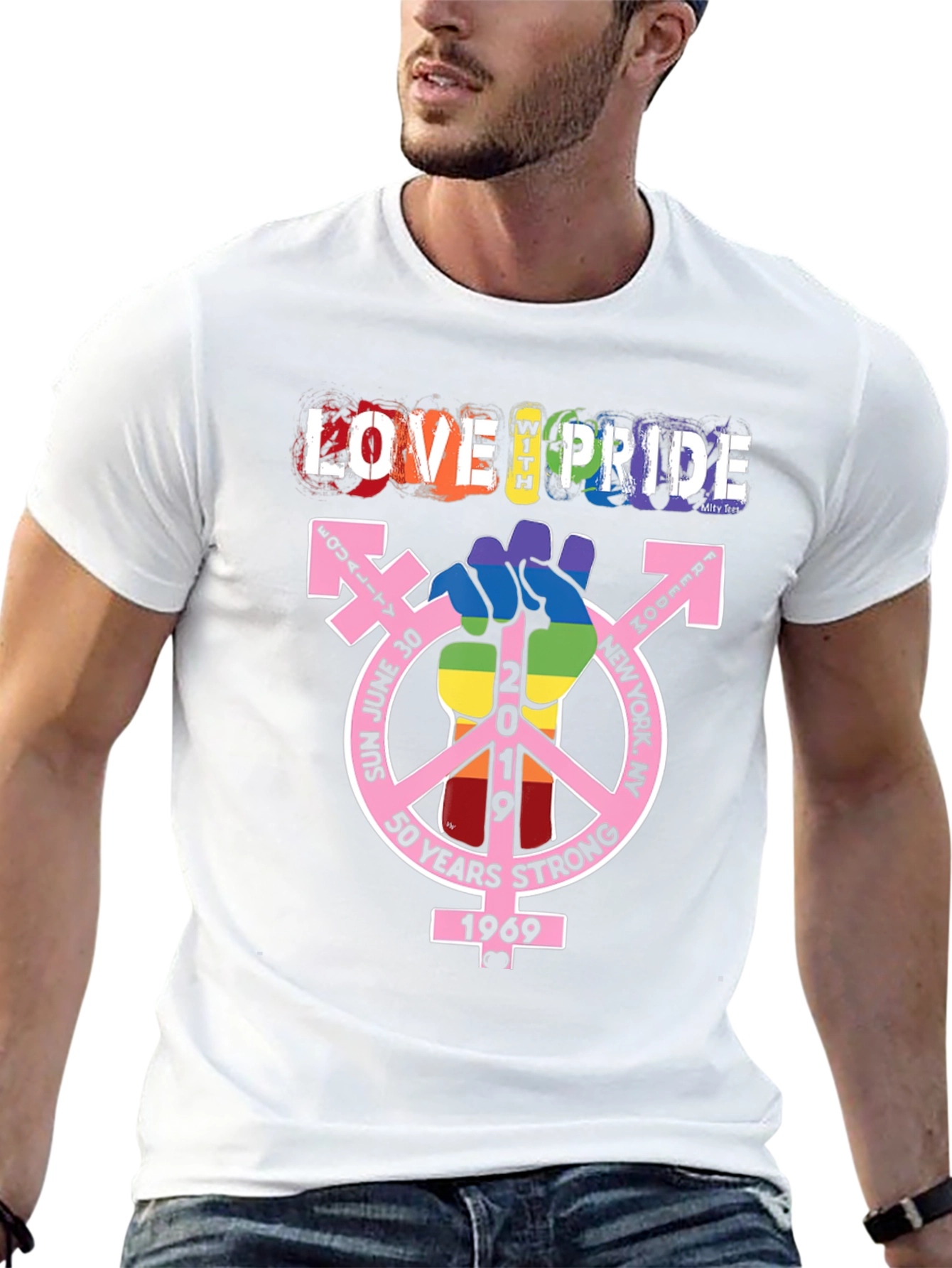 Love With Pride T-Shirt - 50 Years Strong
