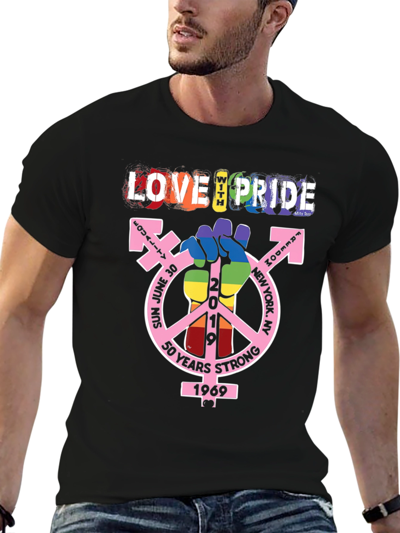 Love With Pride T-Shirt - 50 Years Strong