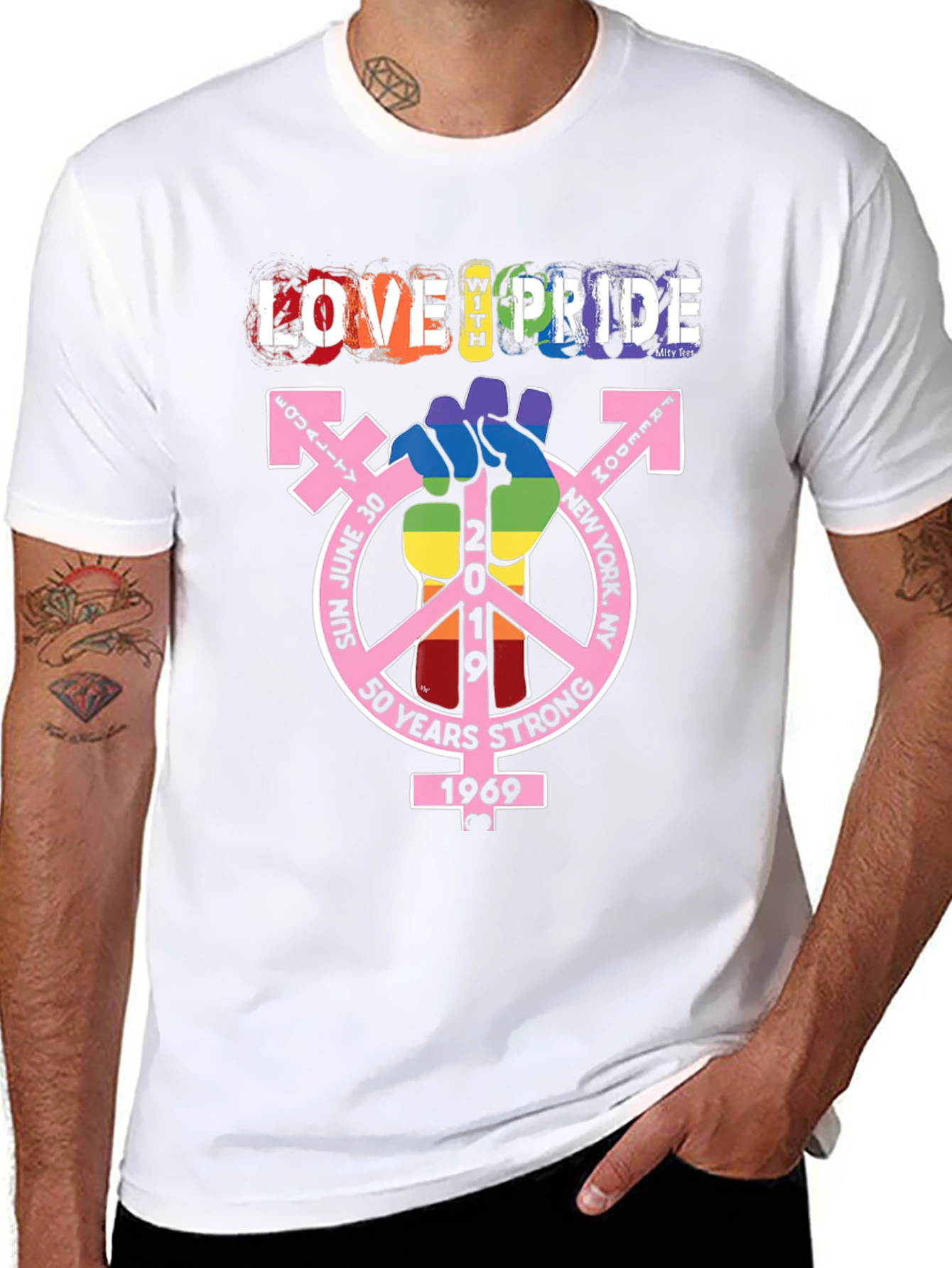 Love With Pride T-Shirt - 50 Years Strong