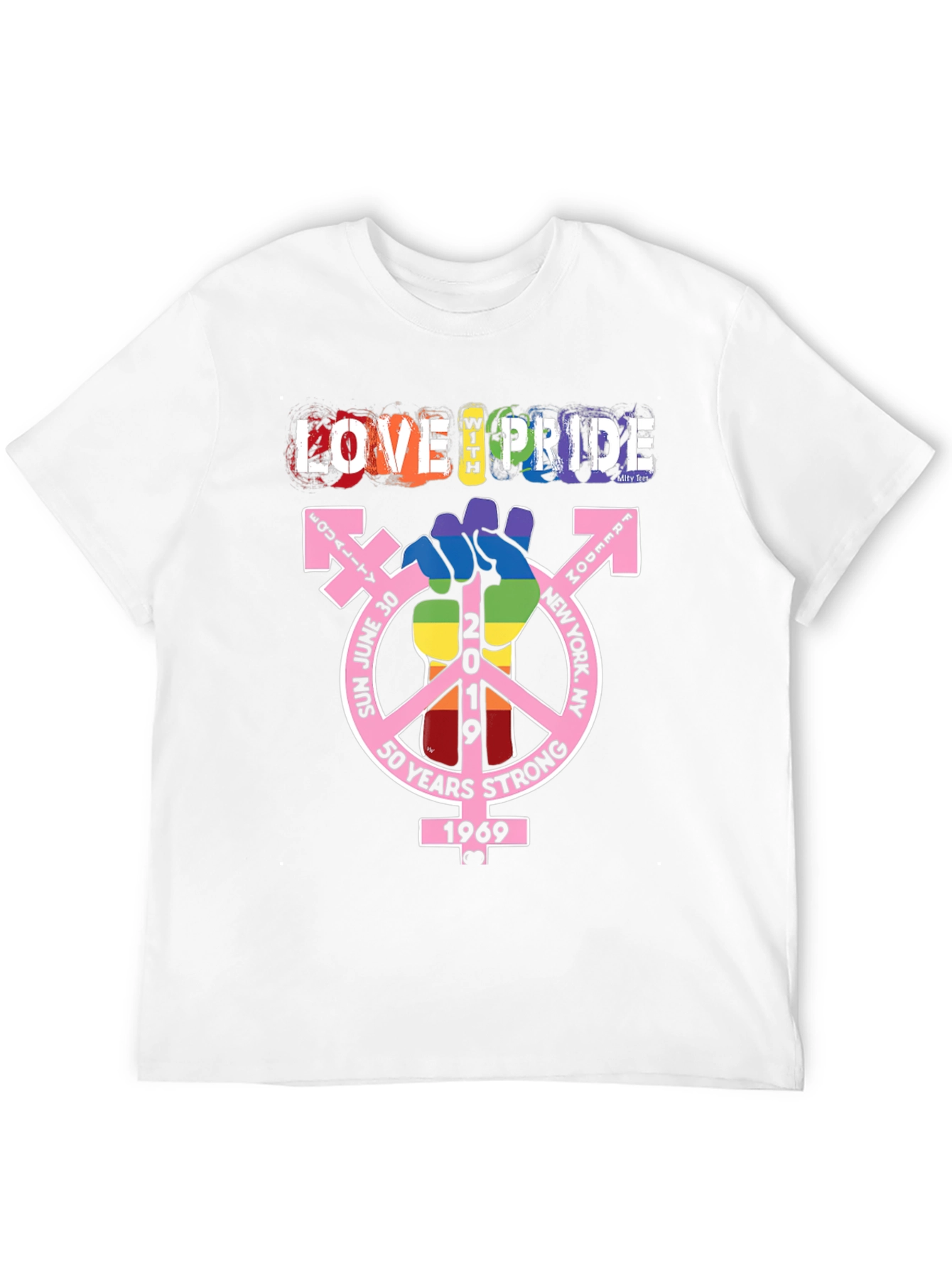 Love With Pride T-Shirt - 50 Years Strong