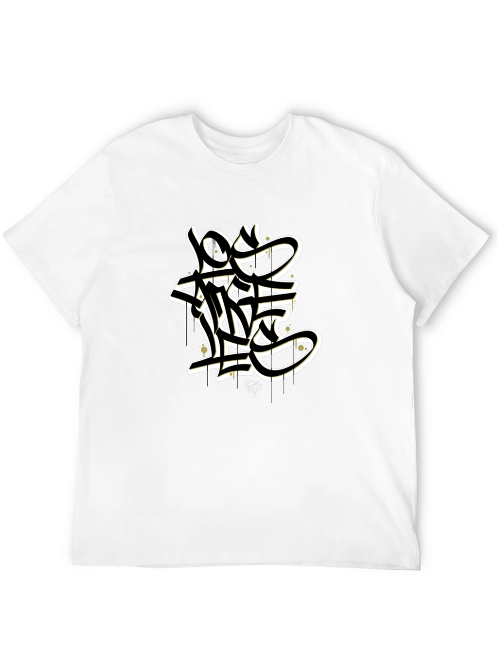 Graffiti Style Black Graphic T-Shirt