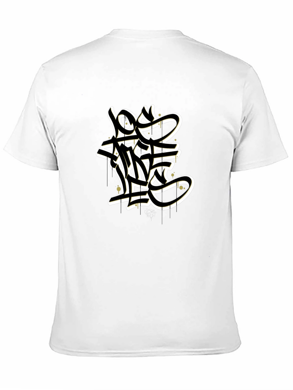 Graffiti Style Black Graphic T-Shirt