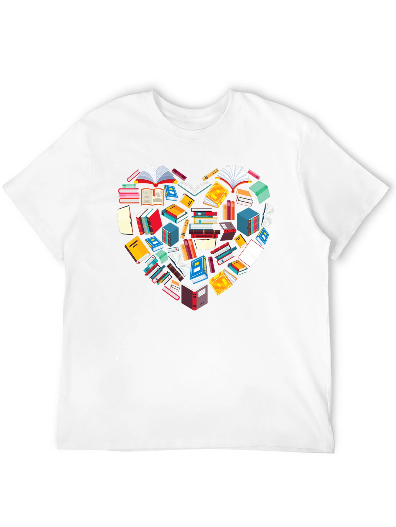 Book Lover Heart Graphic Tee
