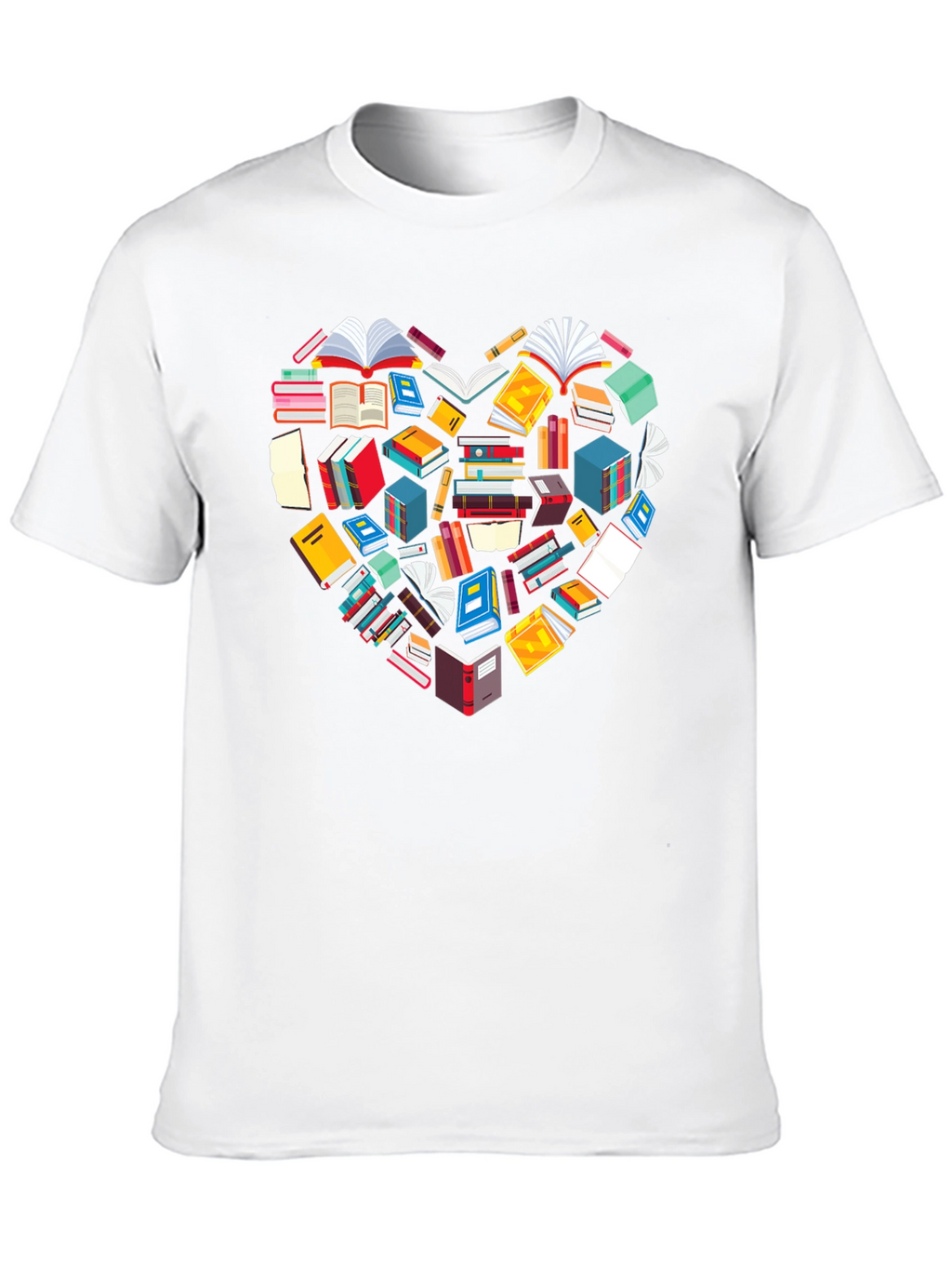 Book Lover Heart Graphic Tee