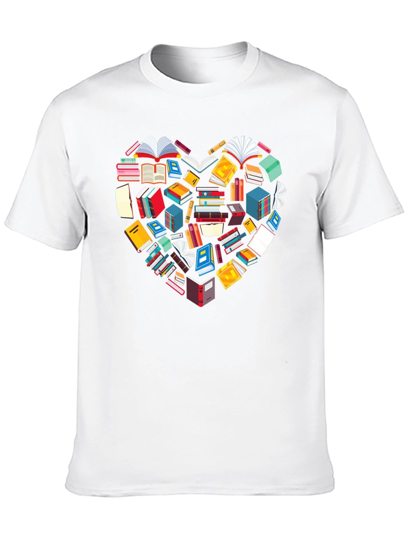 Book Lover Heart Graphic Tee