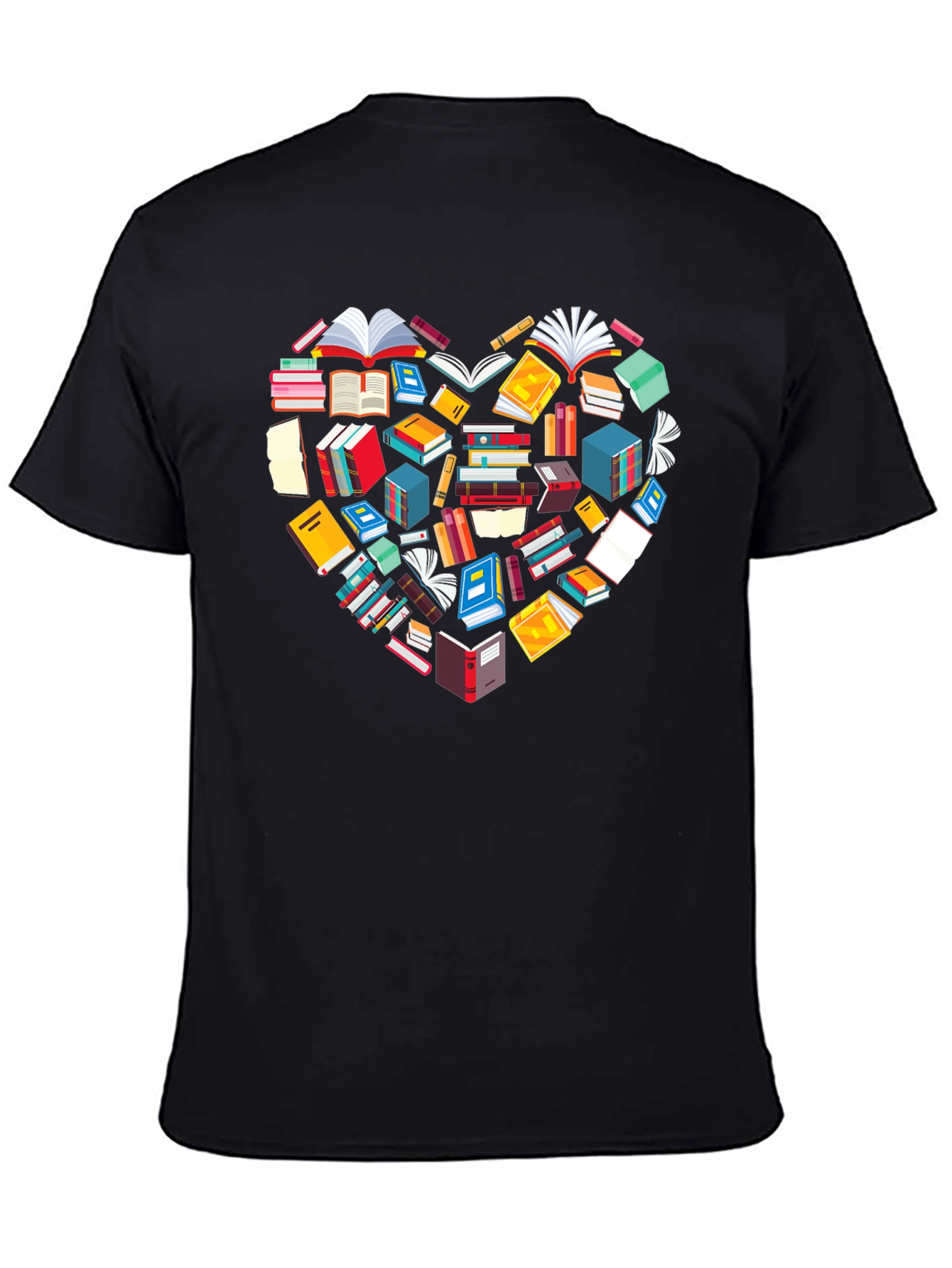Book Lover Heart Graphic Tee