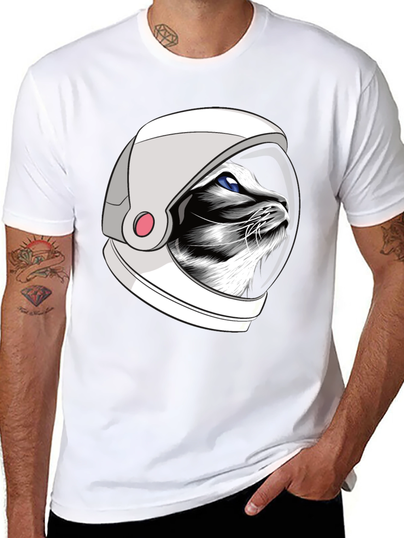 Astronaut Cat T-Shirt - Unisex Graphic Tee