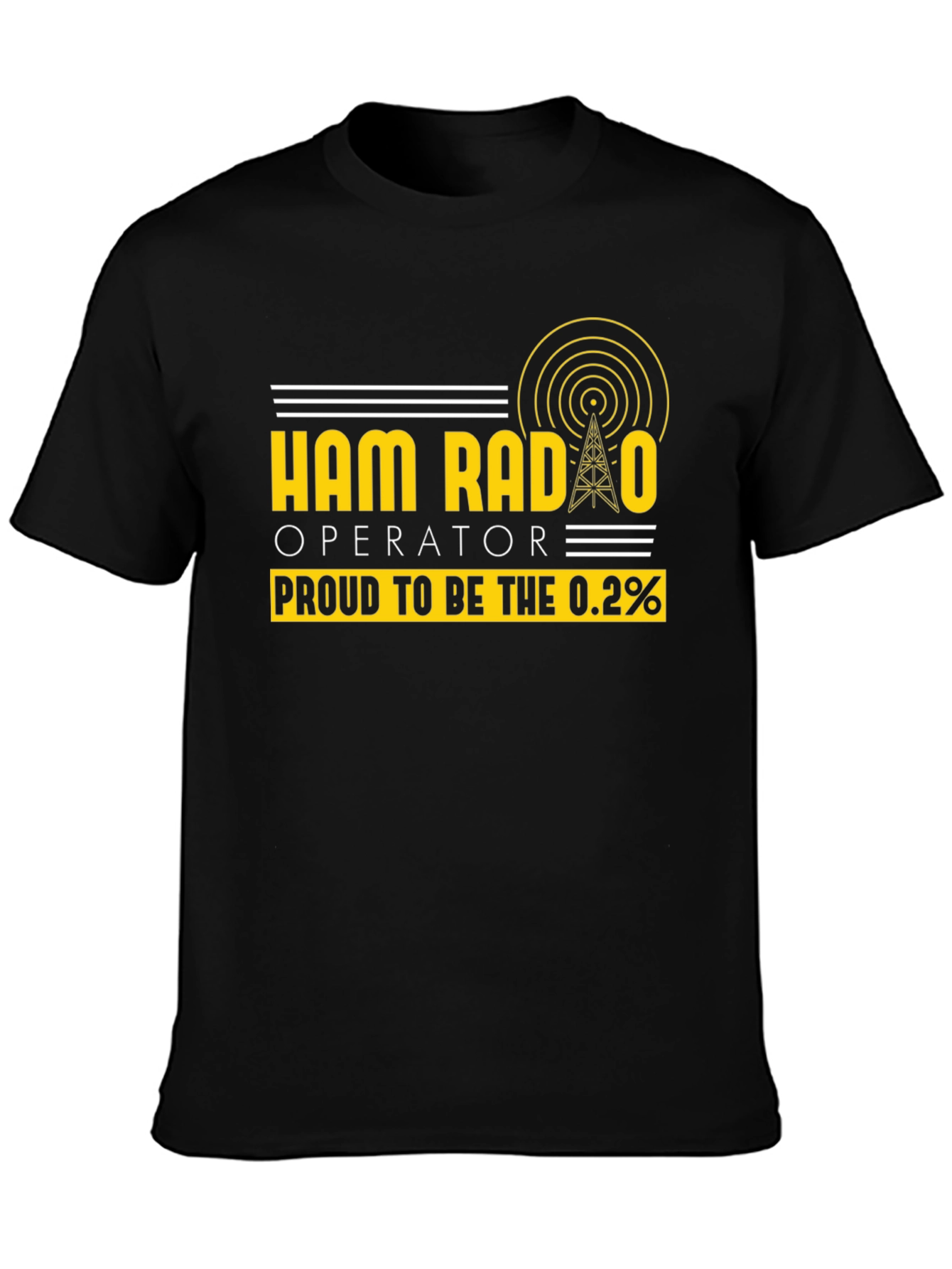 Ham Radio Operator T-Shirt - Proud 0.2%