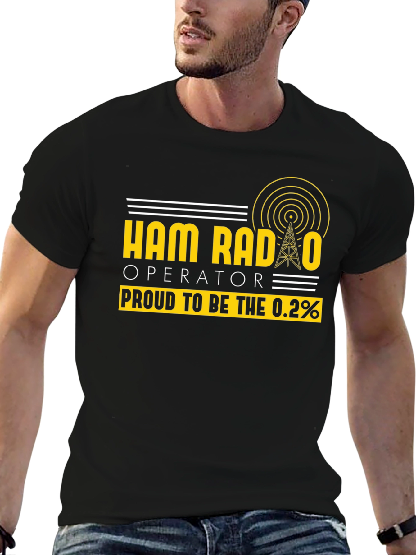 Ham Radio Operator T-Shirt - Proud 0.2%
