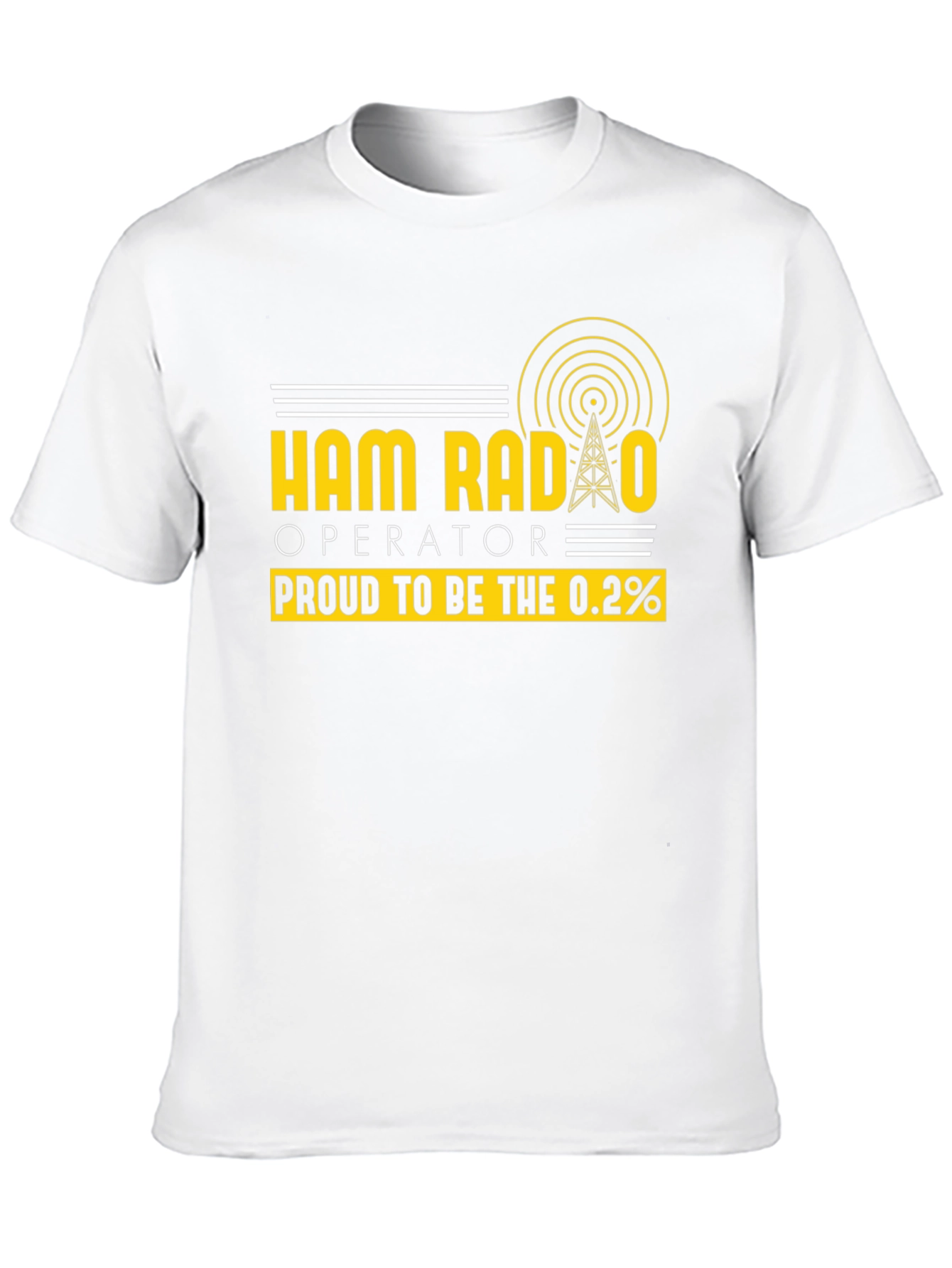Ham Radio Operator T-Shirt - Proud 0.2%