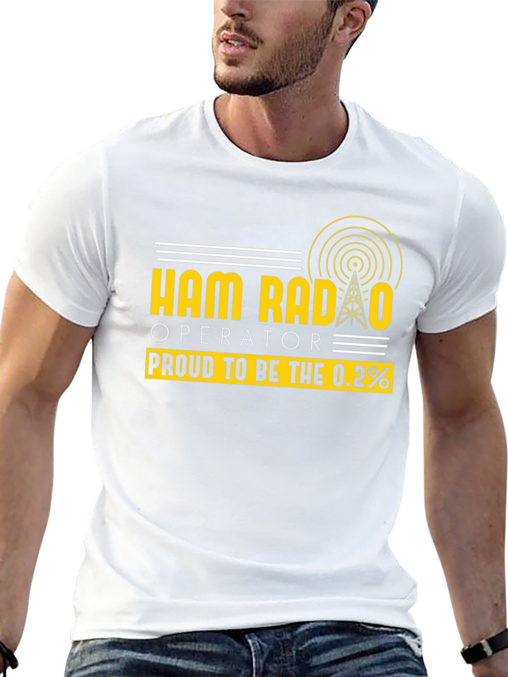 Ham Radio Operator T-Shirt - Proud 0.2%