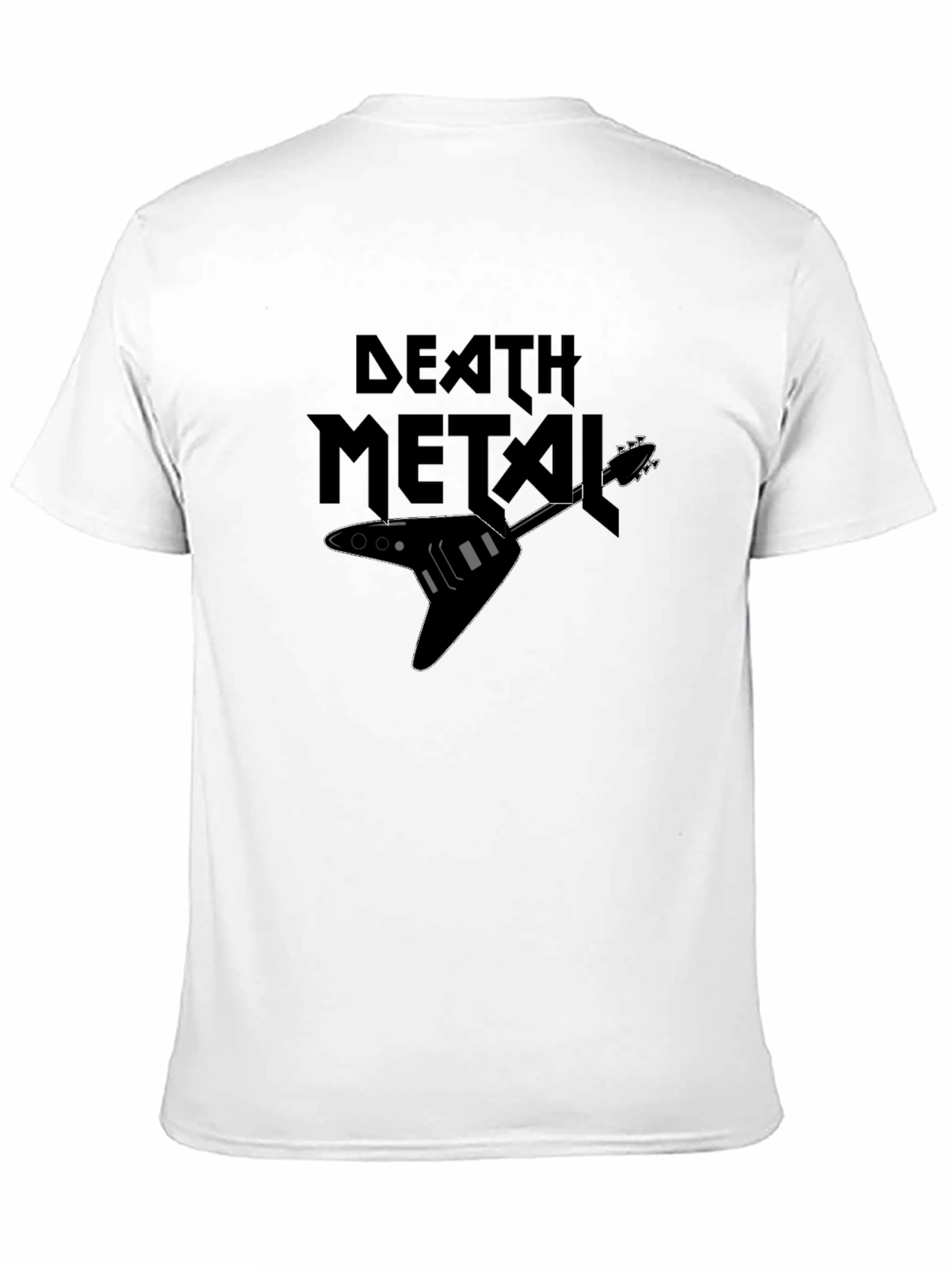 Death Metal Guitar T-Shirt - Black Graphic Tee