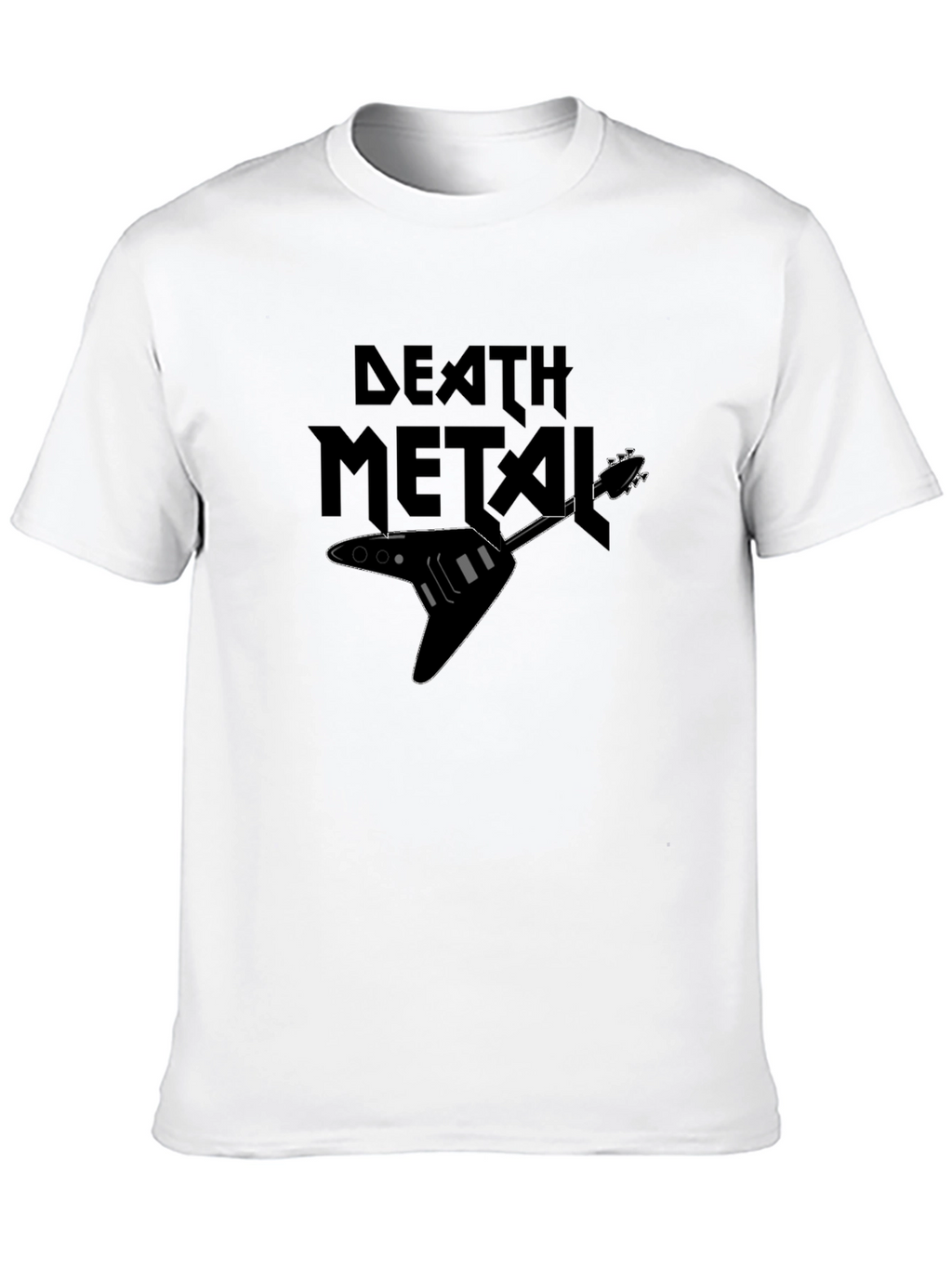 Death Metal Guitar T-Shirt - Black Graphic Tee