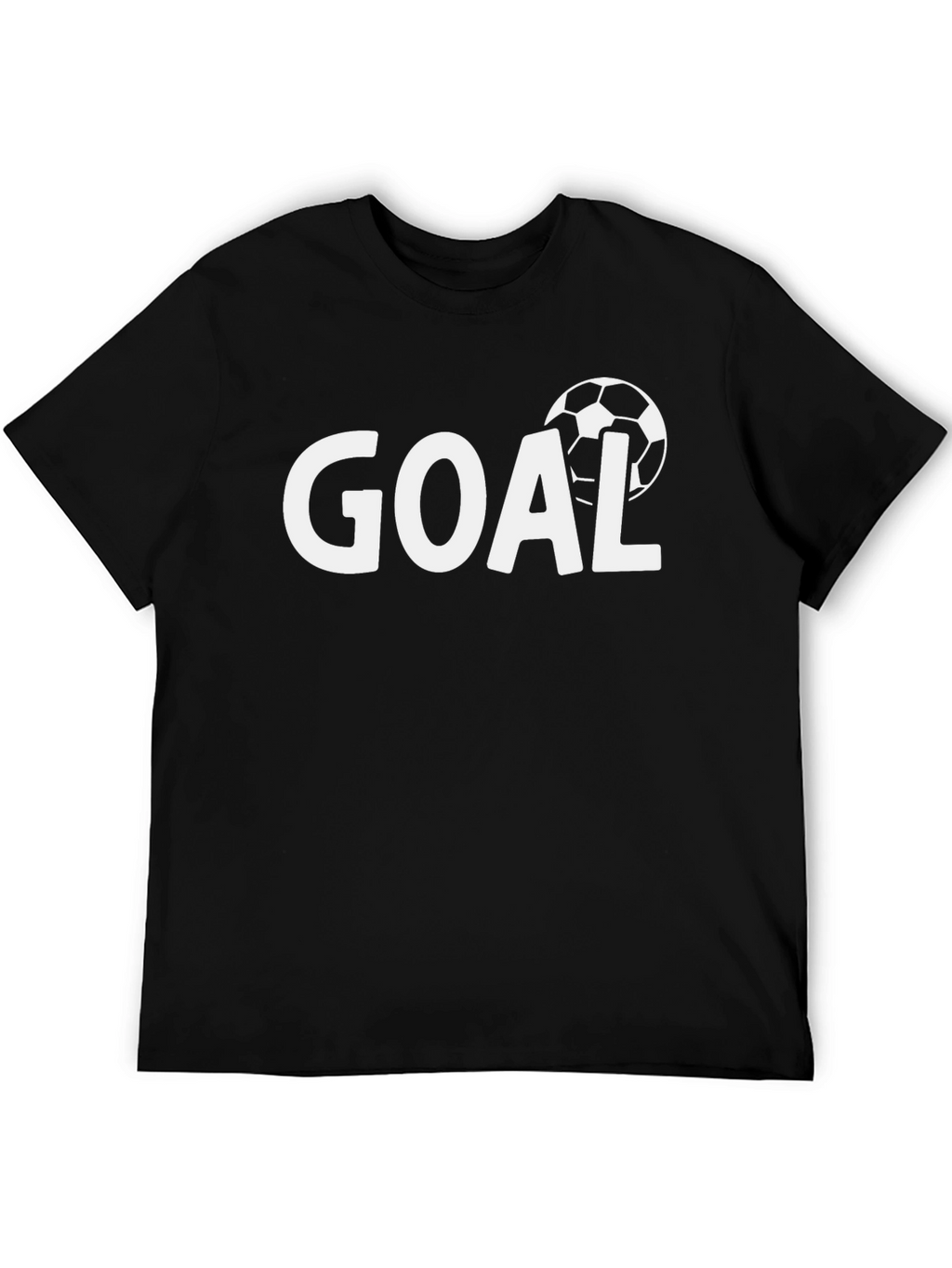 Goal T-Shirt - Soccer Ball Graphic Tee - Black