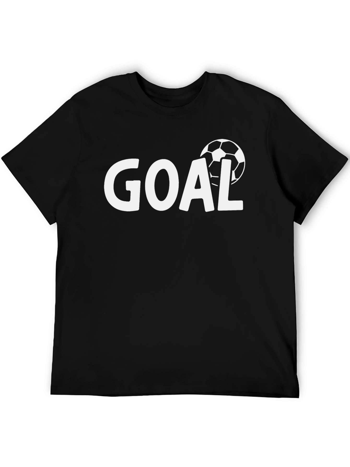 Goal T-Shirt - Soccer Ball Graphic Tee - Black