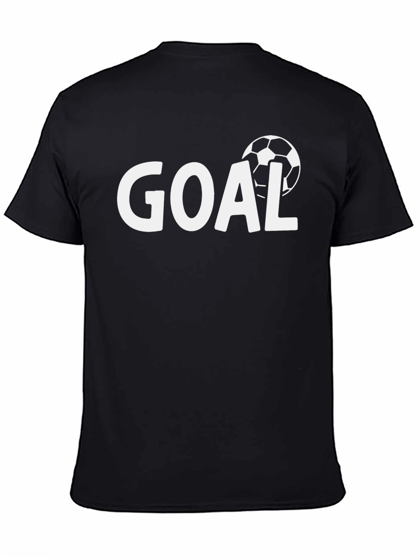 Goal T-Shirt - Soccer Ball Graphic Tee - Black