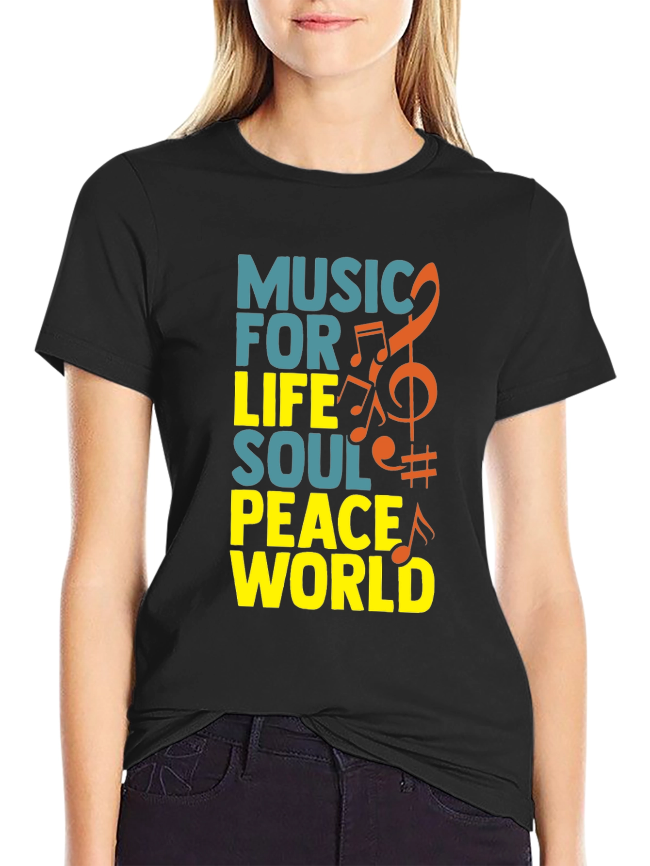 Music for Life T-Shirt - Soul Peace World Design