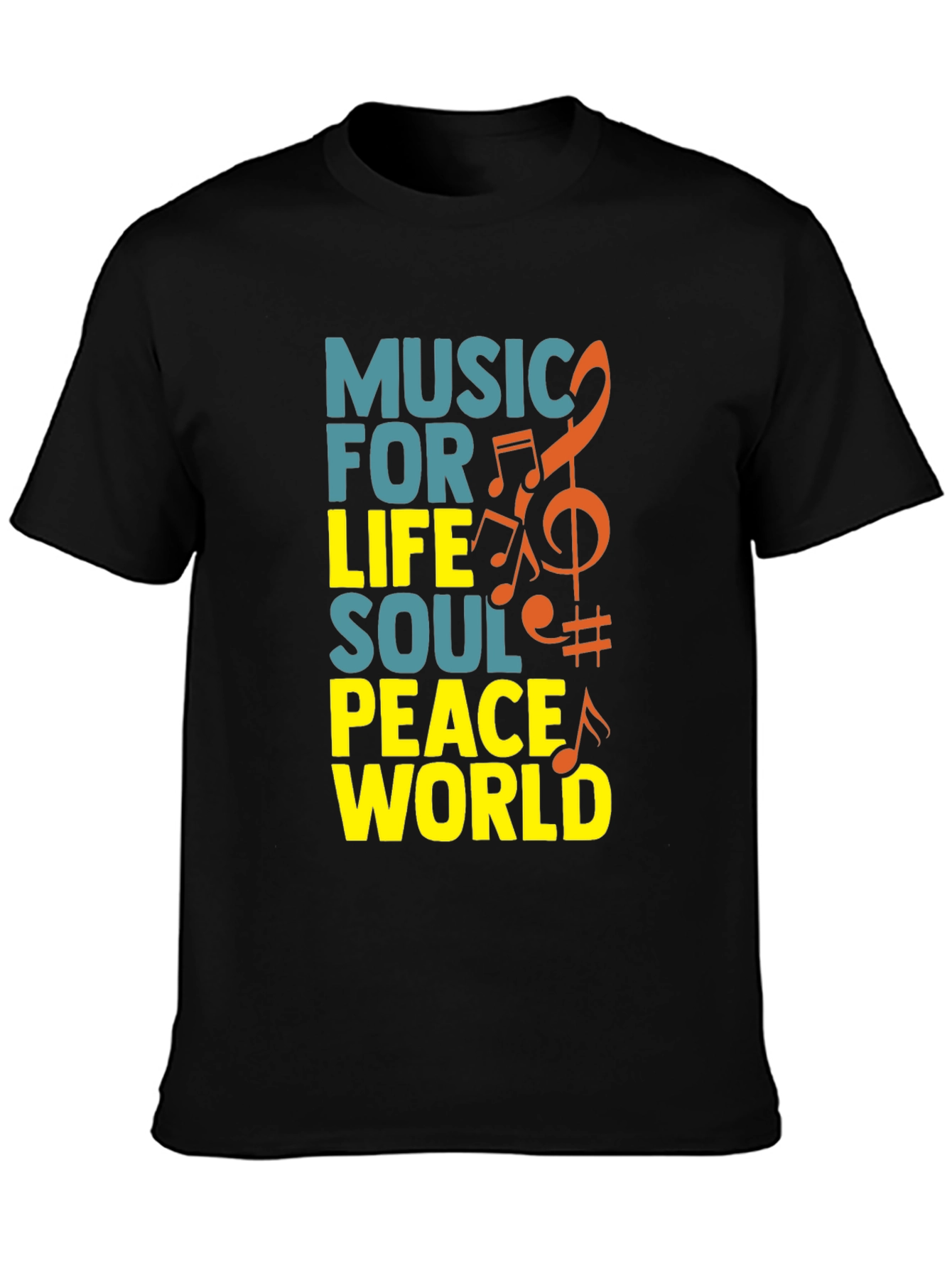 Music for Life T-Shirt - Soul Peace World Design