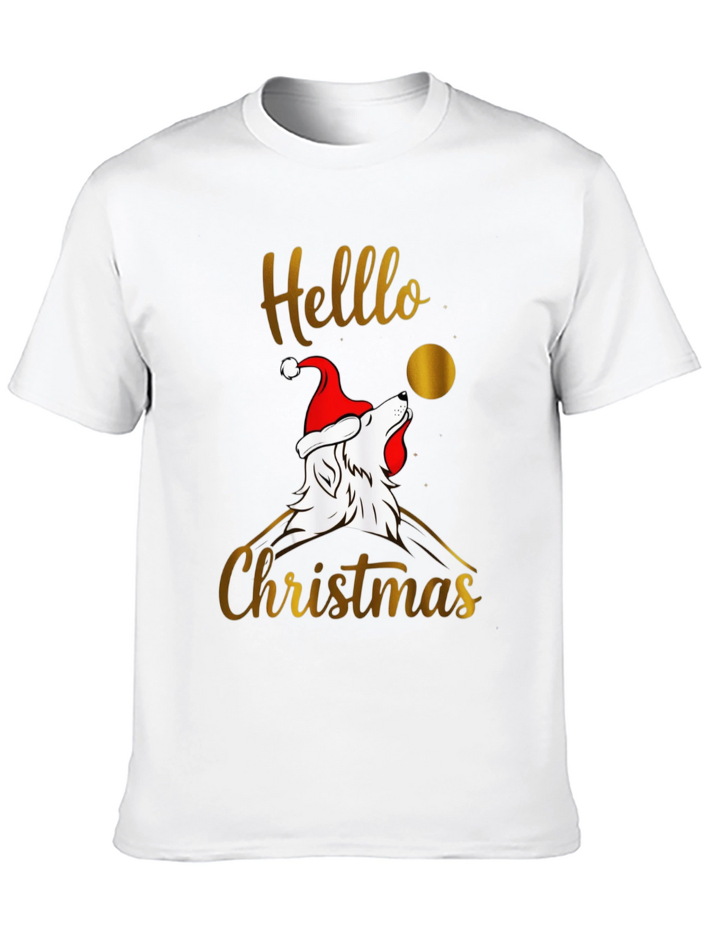 Hello Christmas Wolf T-Shirt