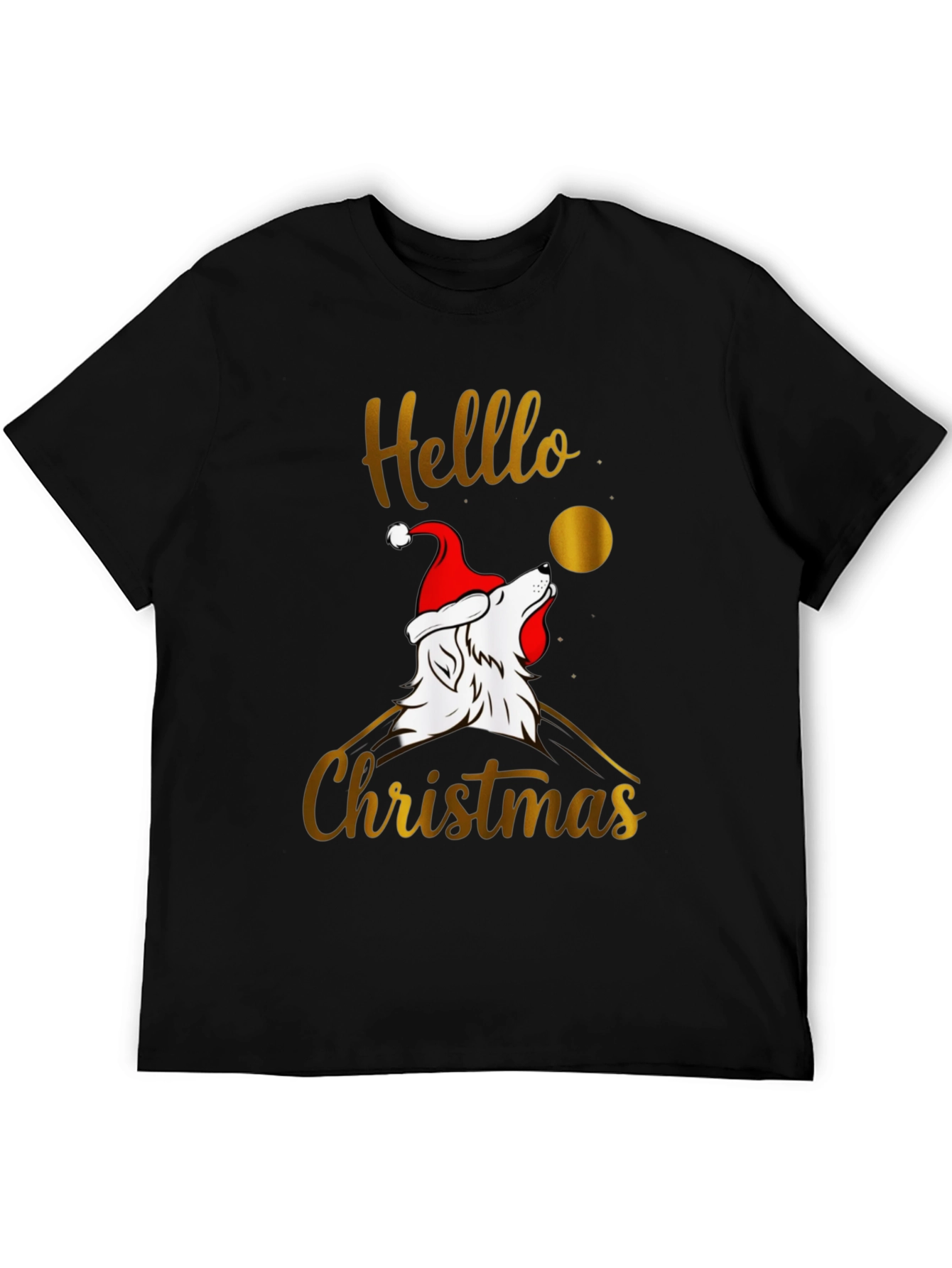 Hello Christmas Wolf T-Shirt