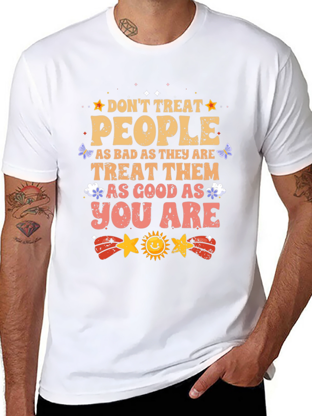 Inspirational Graphic T-Shirt - Treat People With Kindness