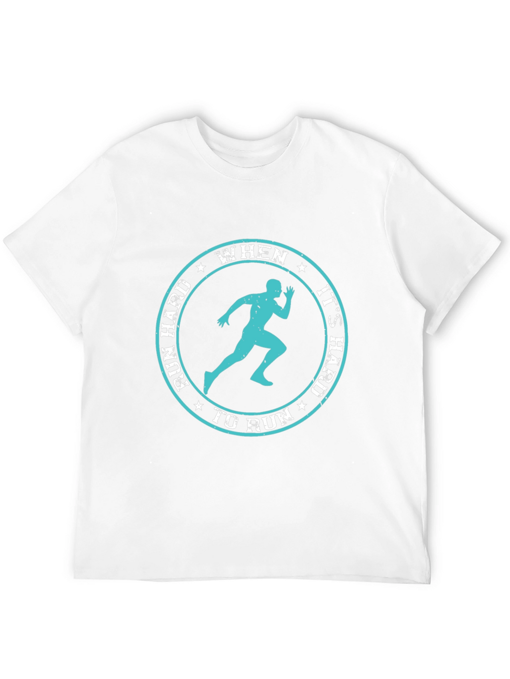 Run Hard Inspirational Graphic Tee