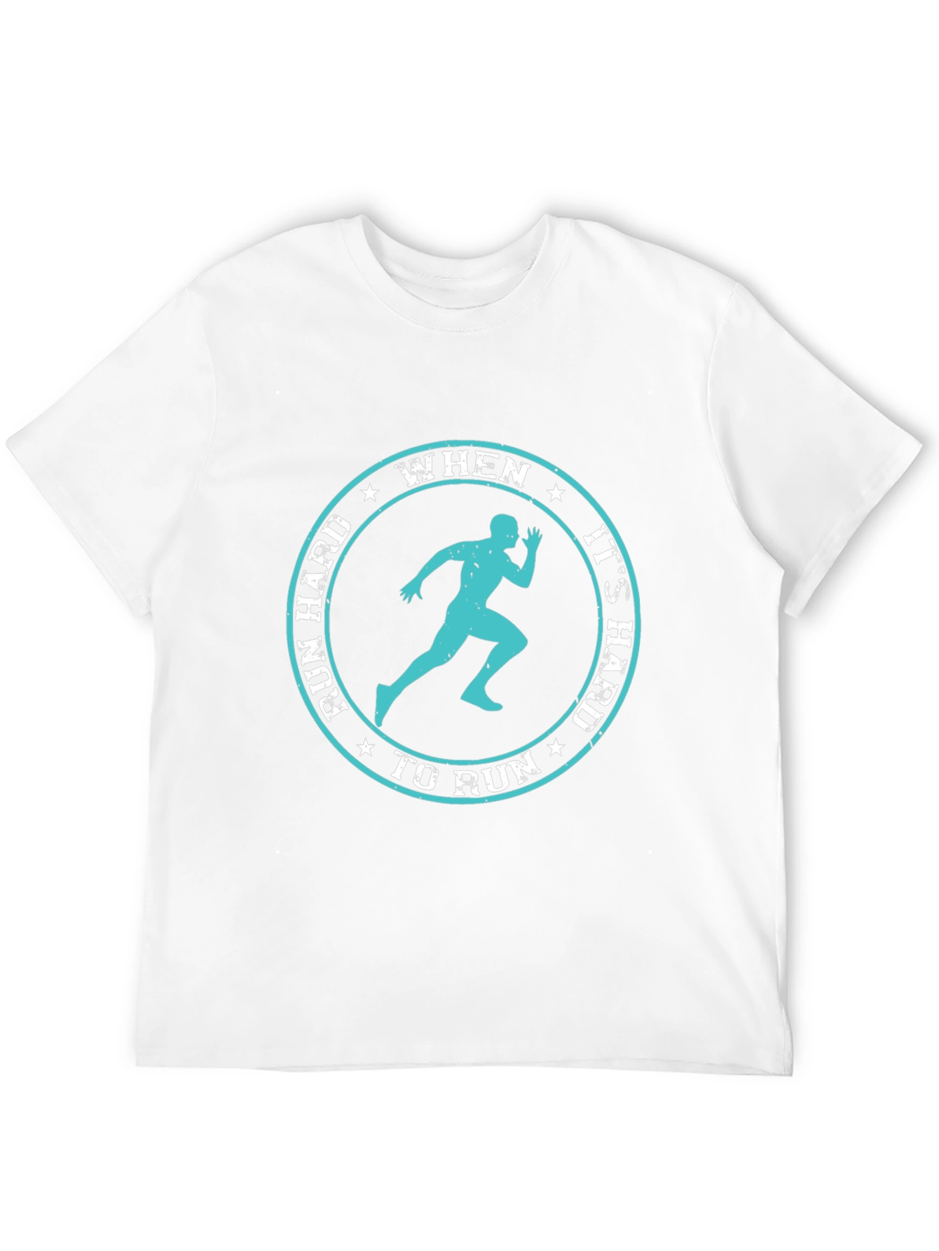 Run Hard Inspirational Graphic Tee