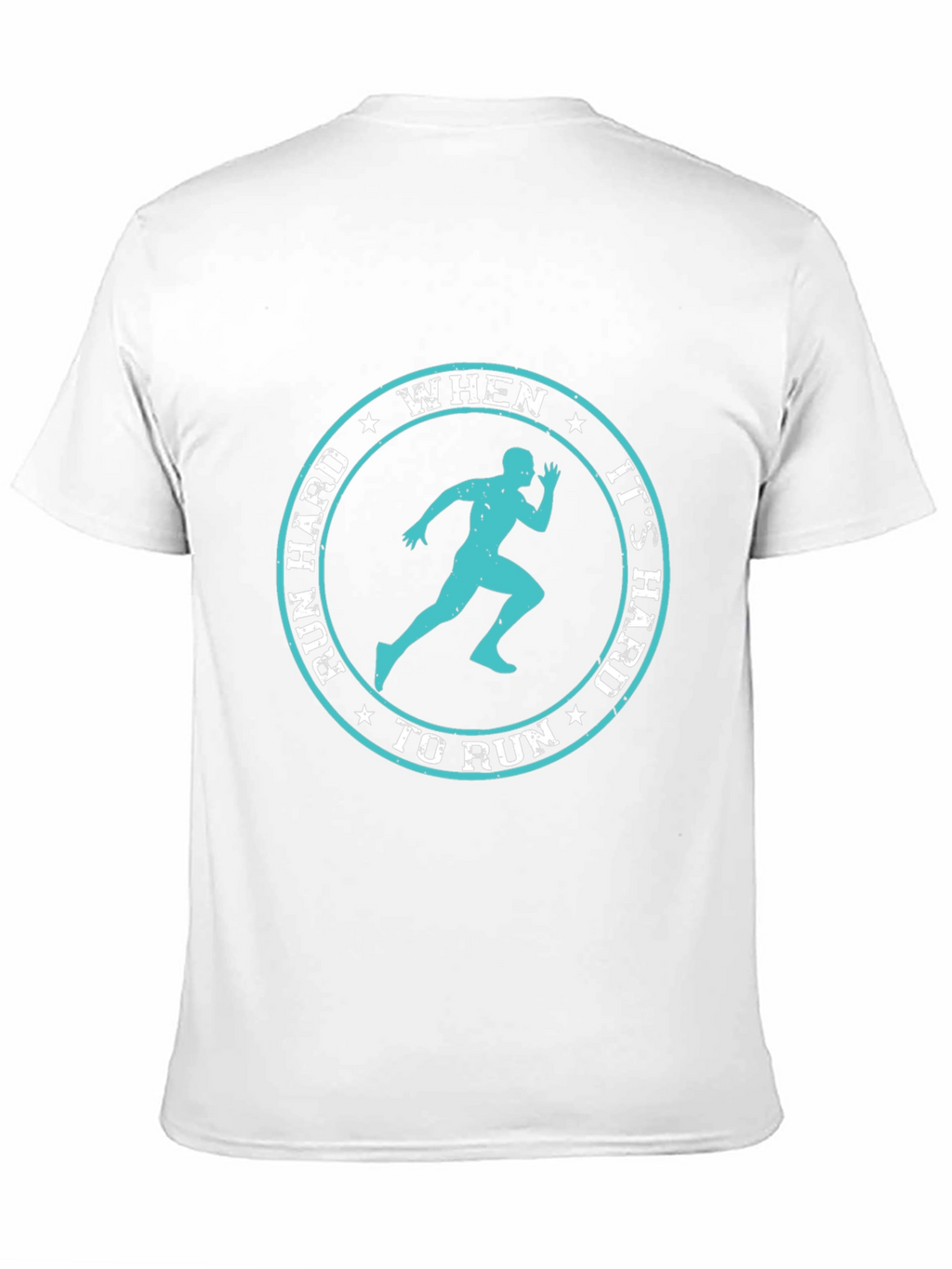 Run Hard Inspirational Graphic Tee