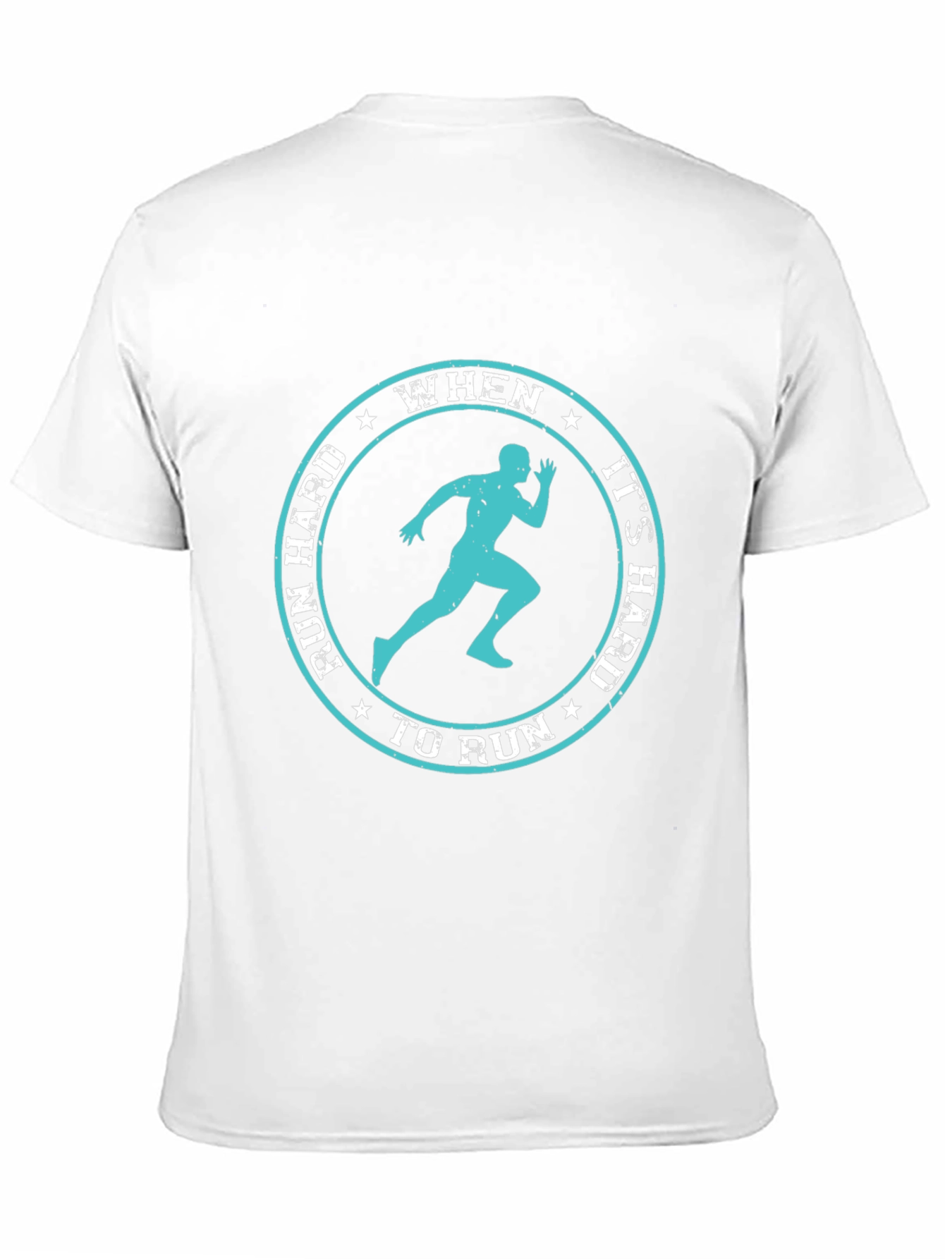 Run Hard Inspirational Graphic Tee