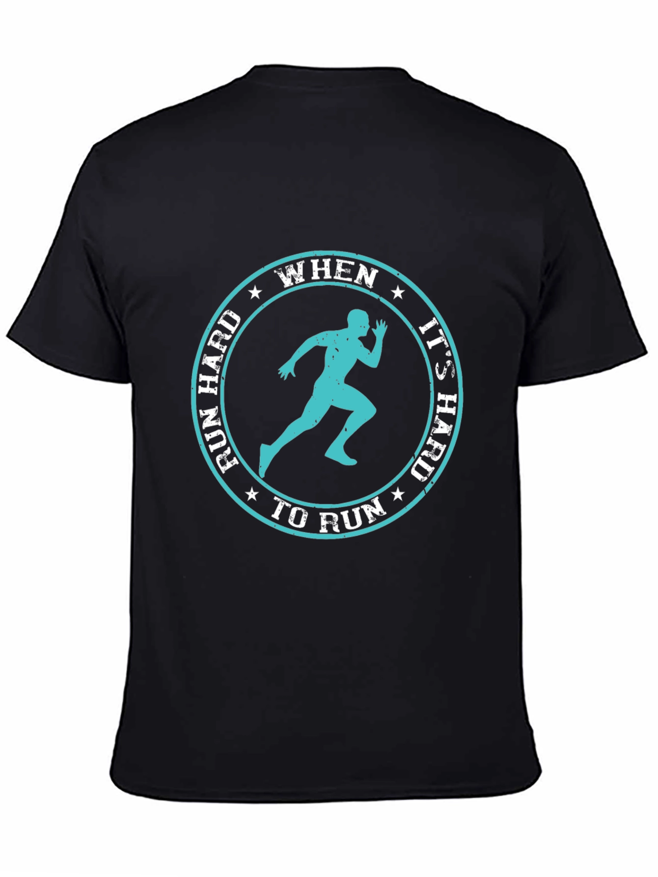 Run Hard Inspirational Graphic Tee