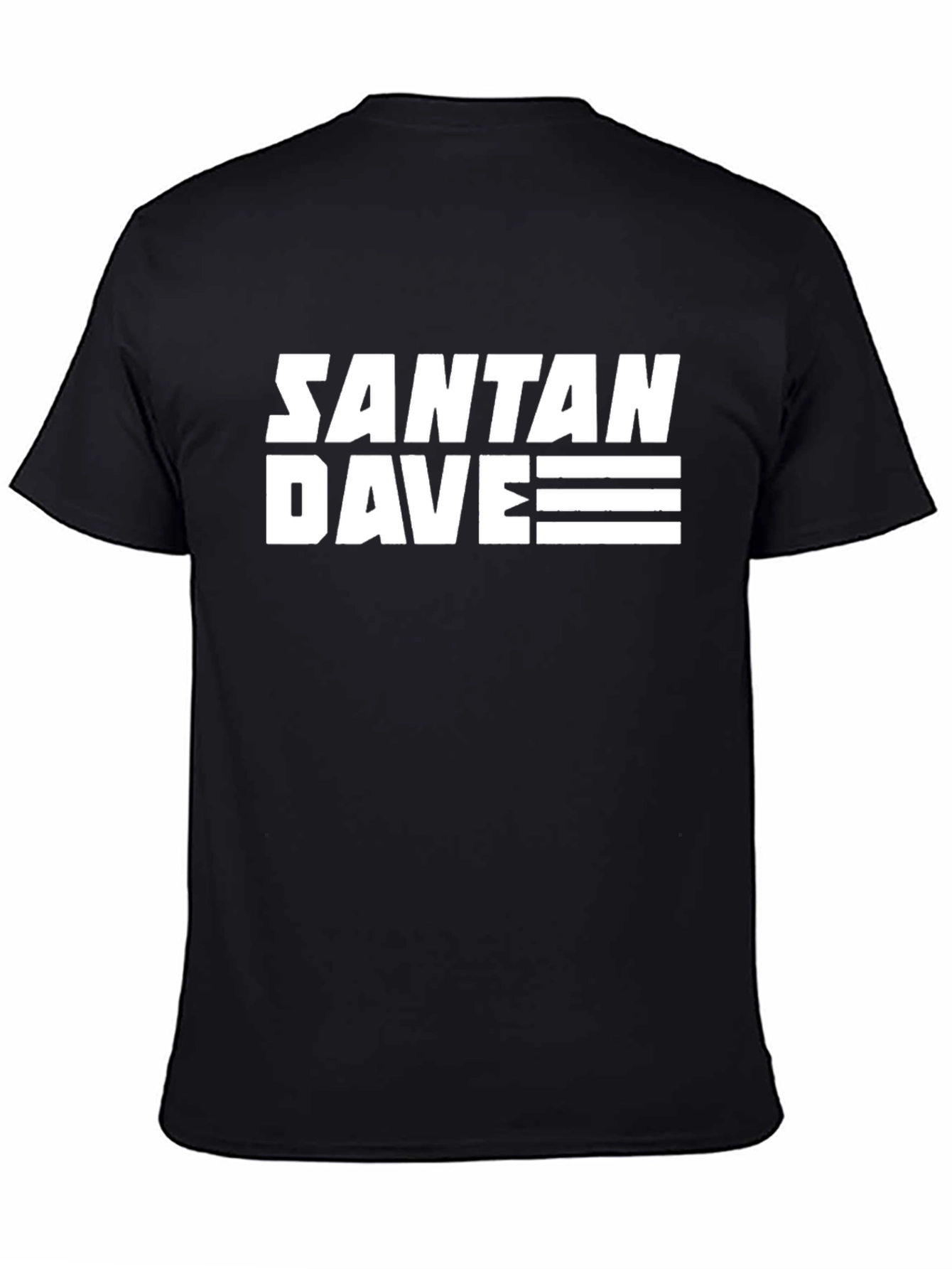Santan Dave Graphic T-Shirt - Cool Black Tee
