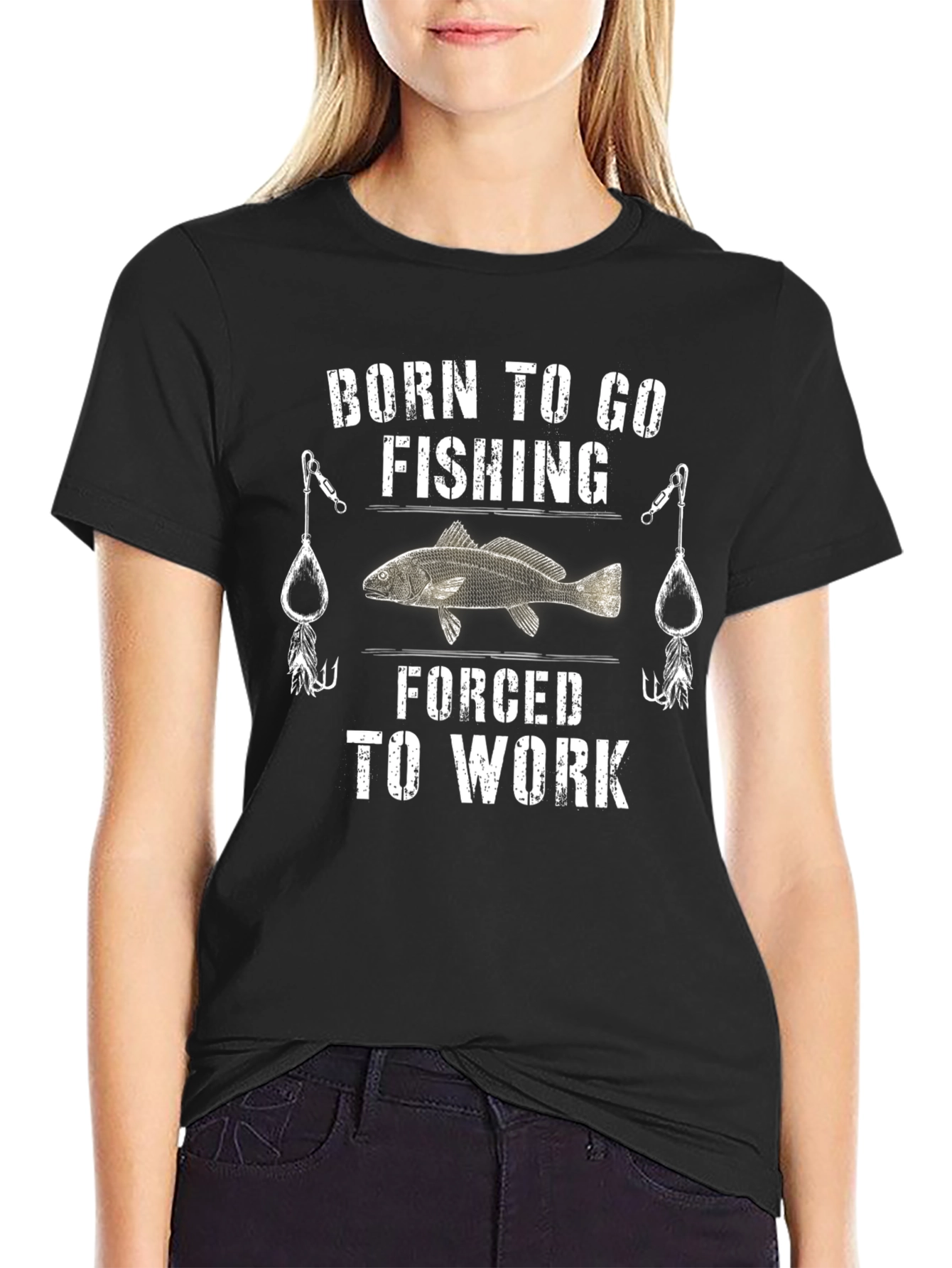 Born to Go Fishing Mens Graphic Tee