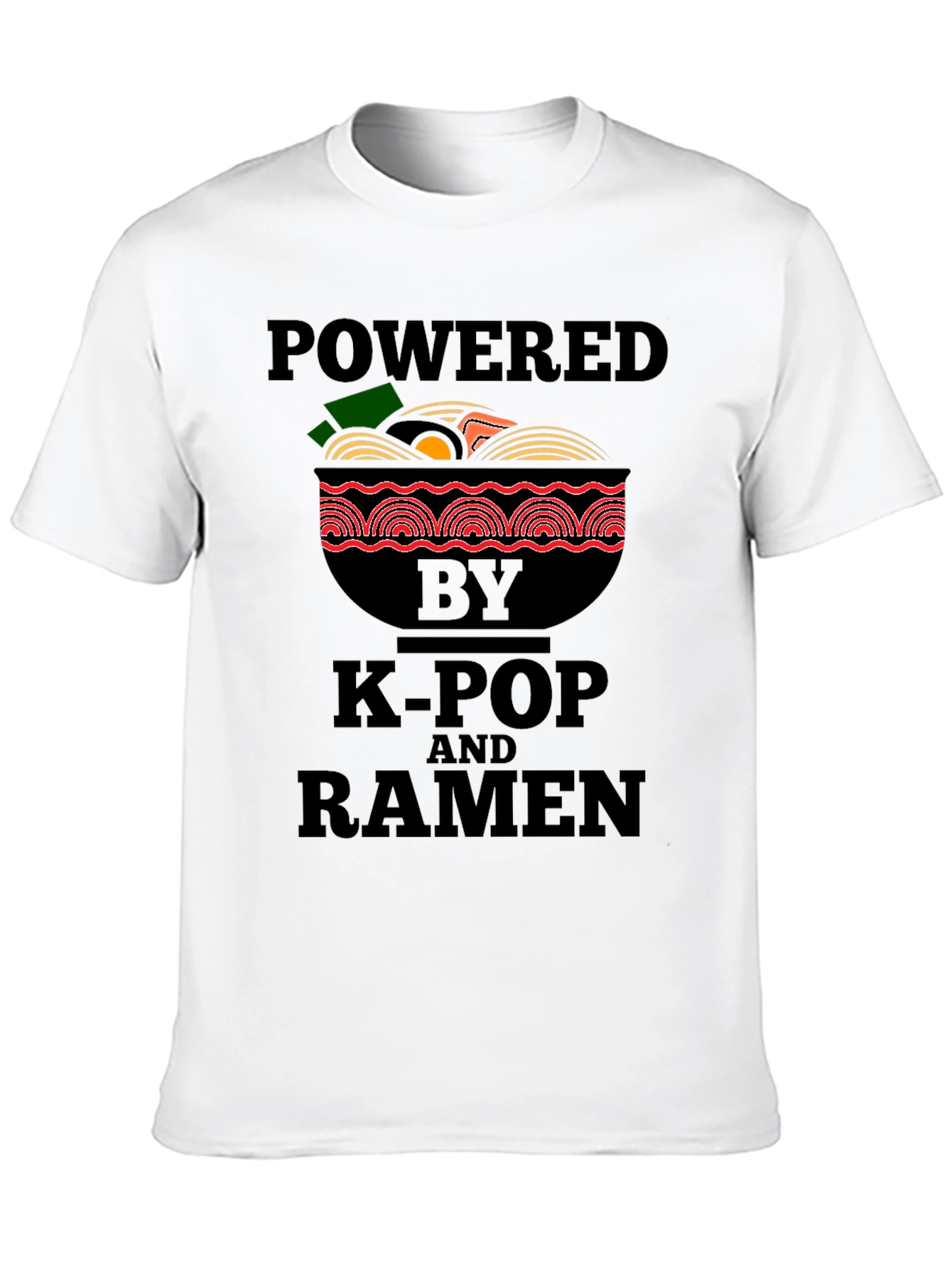 Powered by K-Pop and Ramen T-Shirt