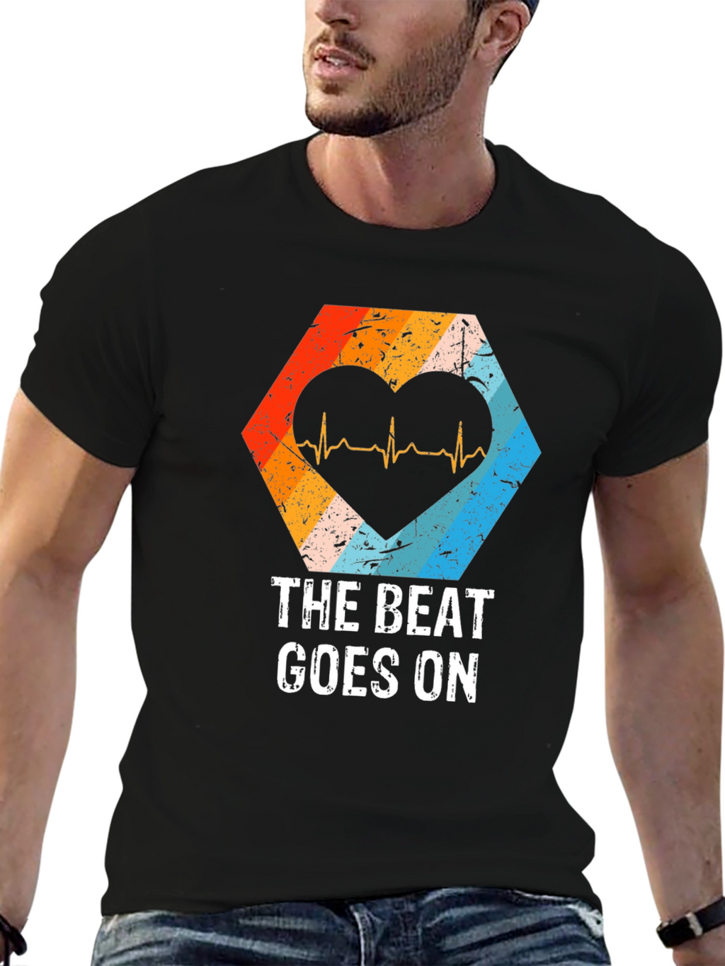 The Beat Goes On Heartbeat T-Shirt