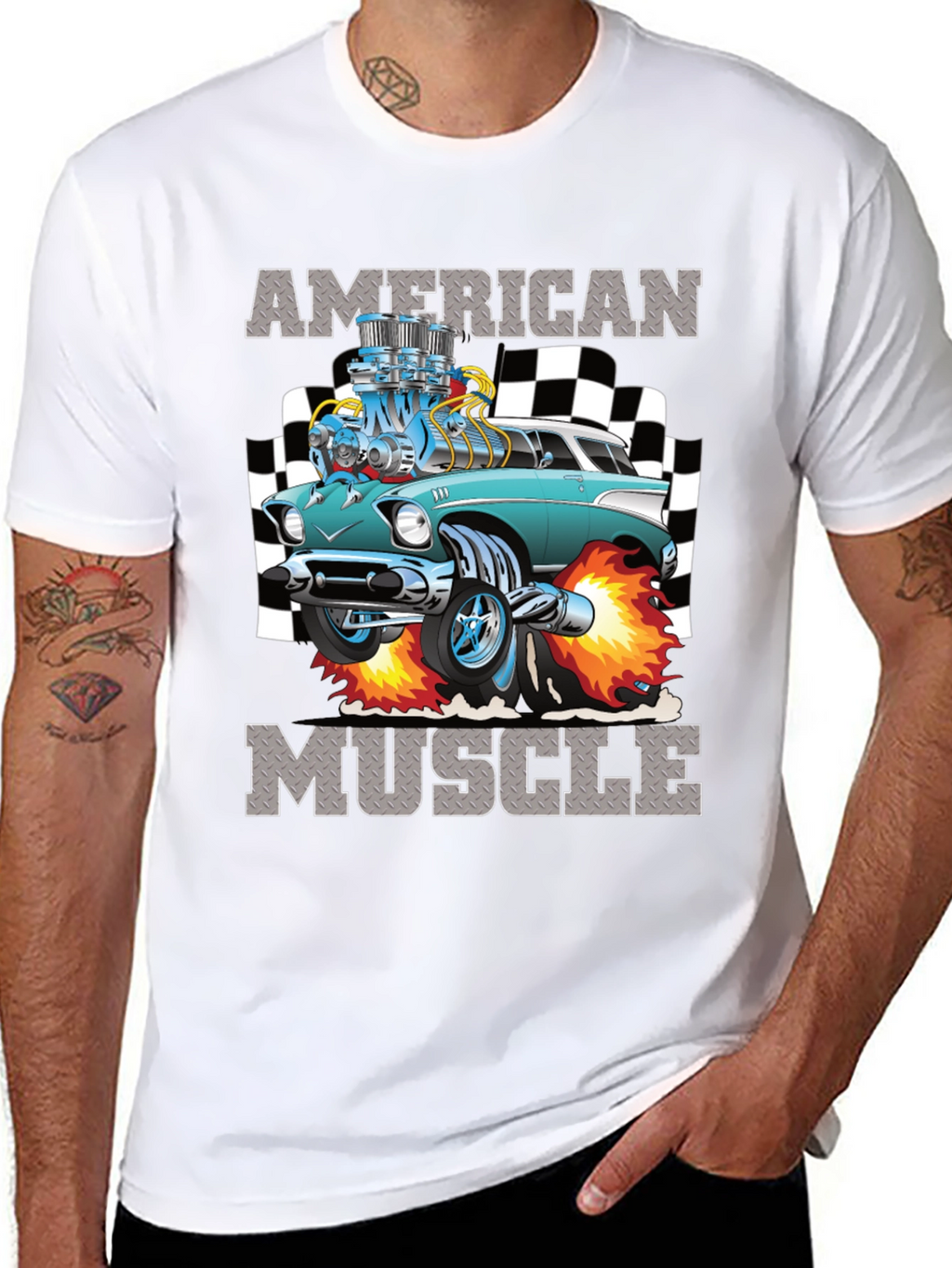 American Muscle Car Graphic T-Shirt