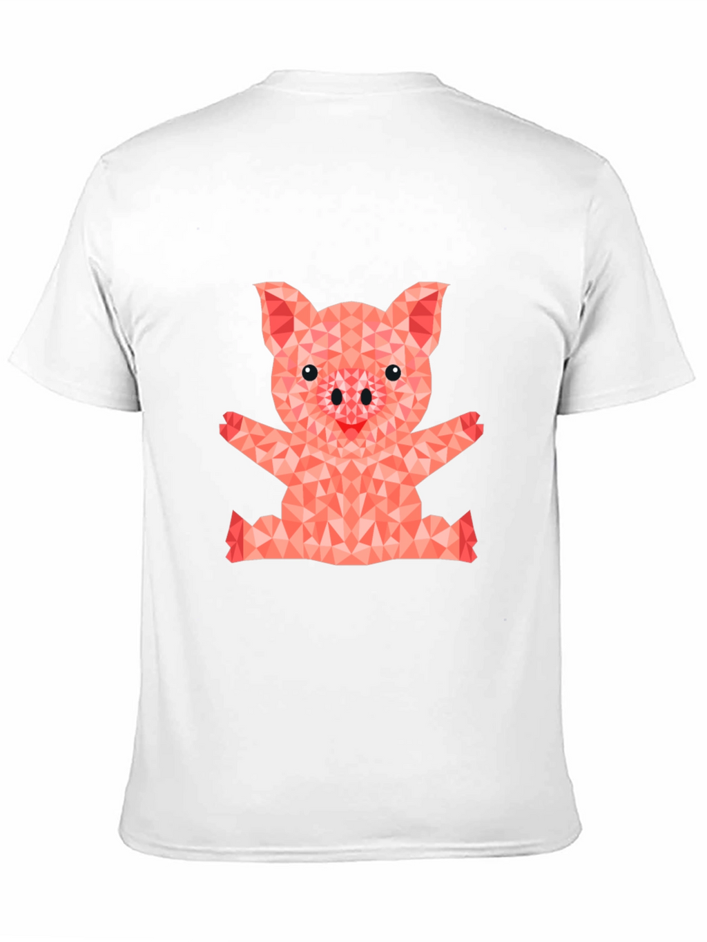 Geometric Pig Graphic T-Shirt - Cute & Stylish