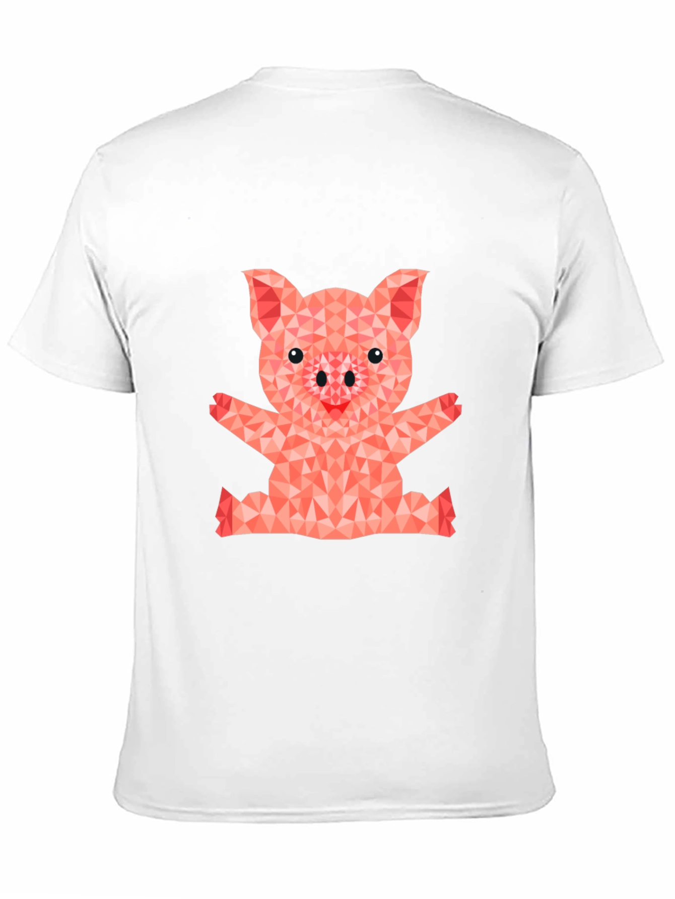 Geometric Pig Graphic T-Shirt - Cute & Stylish