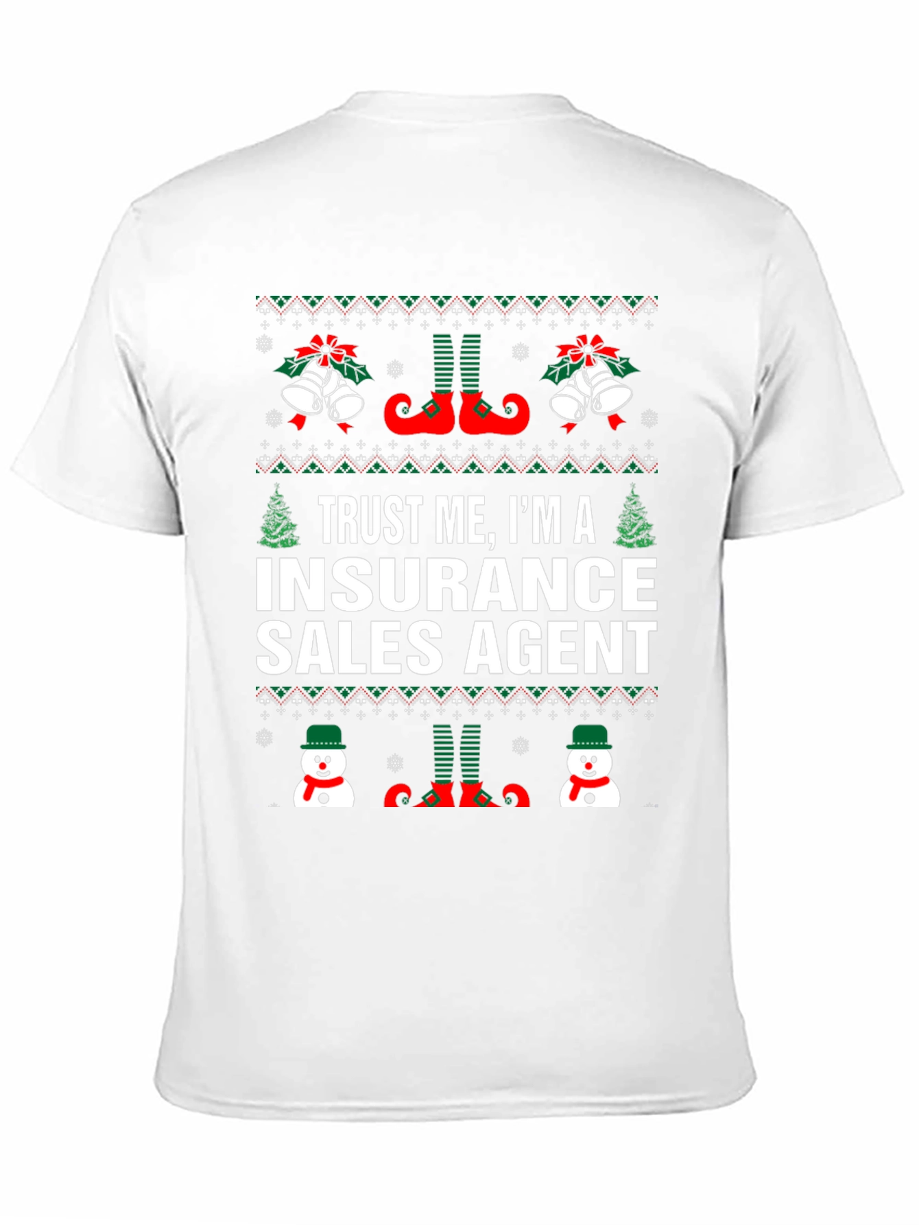 Insurance Sales Agent Ugly Christmas T-Shirt