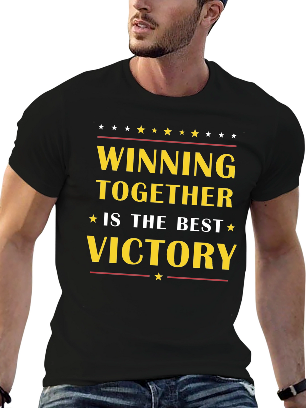 Winning Together Victory T-Shirt - Motivational Tee