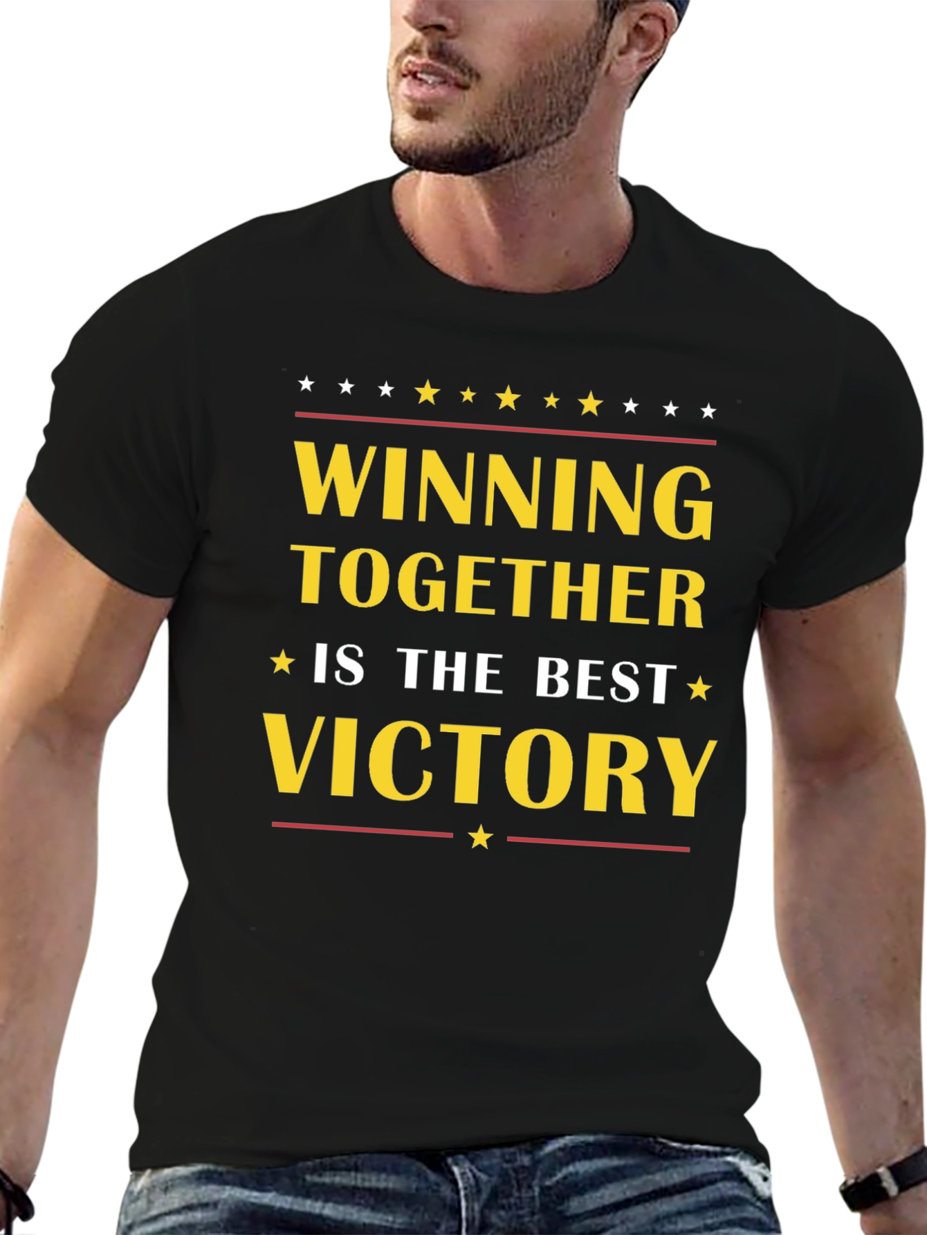 Winning Together Victory T-Shirt - Motivational Tee