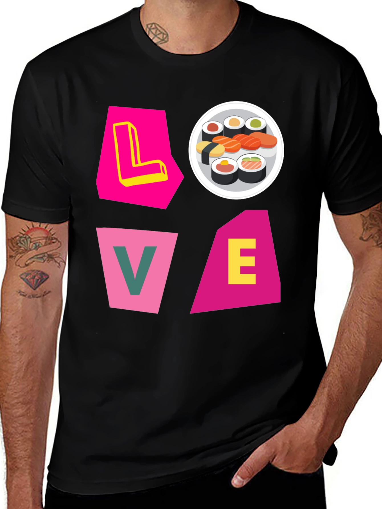 Sushi Lover Graphic Tee - Unique Design