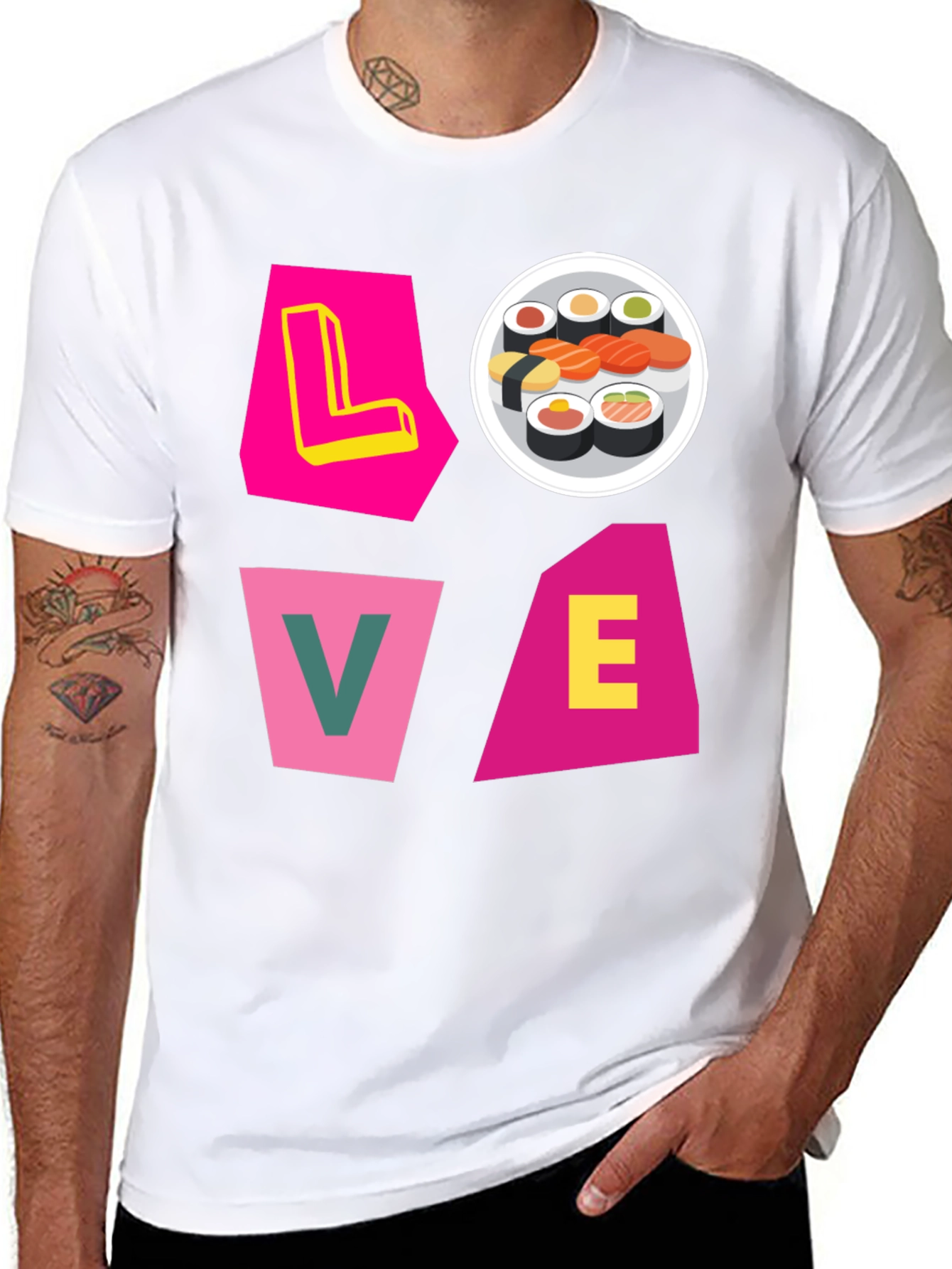 Sushi Lover Graphic Tee - Unique Design