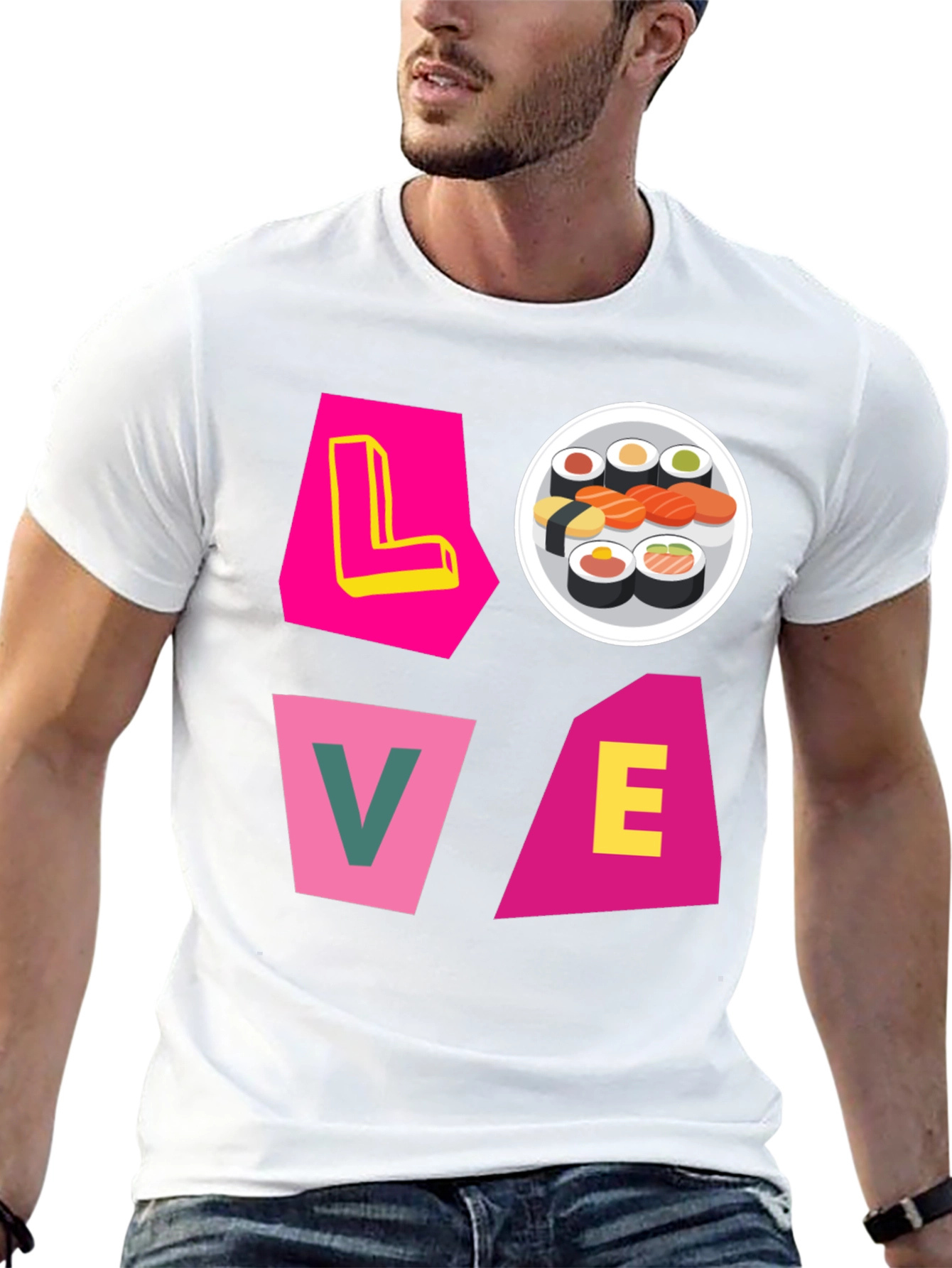 Sushi Lover Graphic Tee - Unique Design