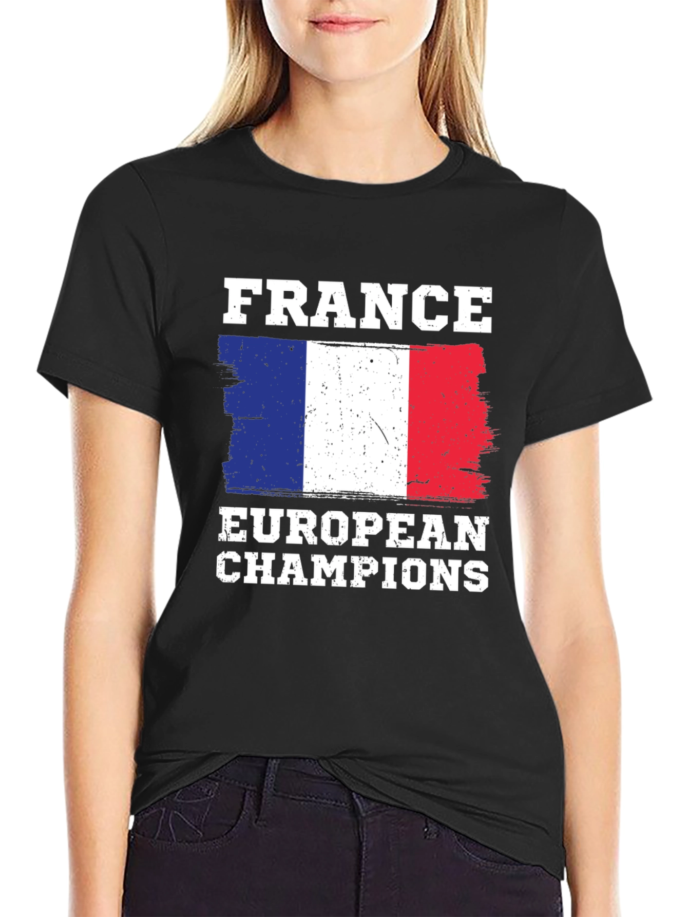 France European Champions T-Shirt - Black