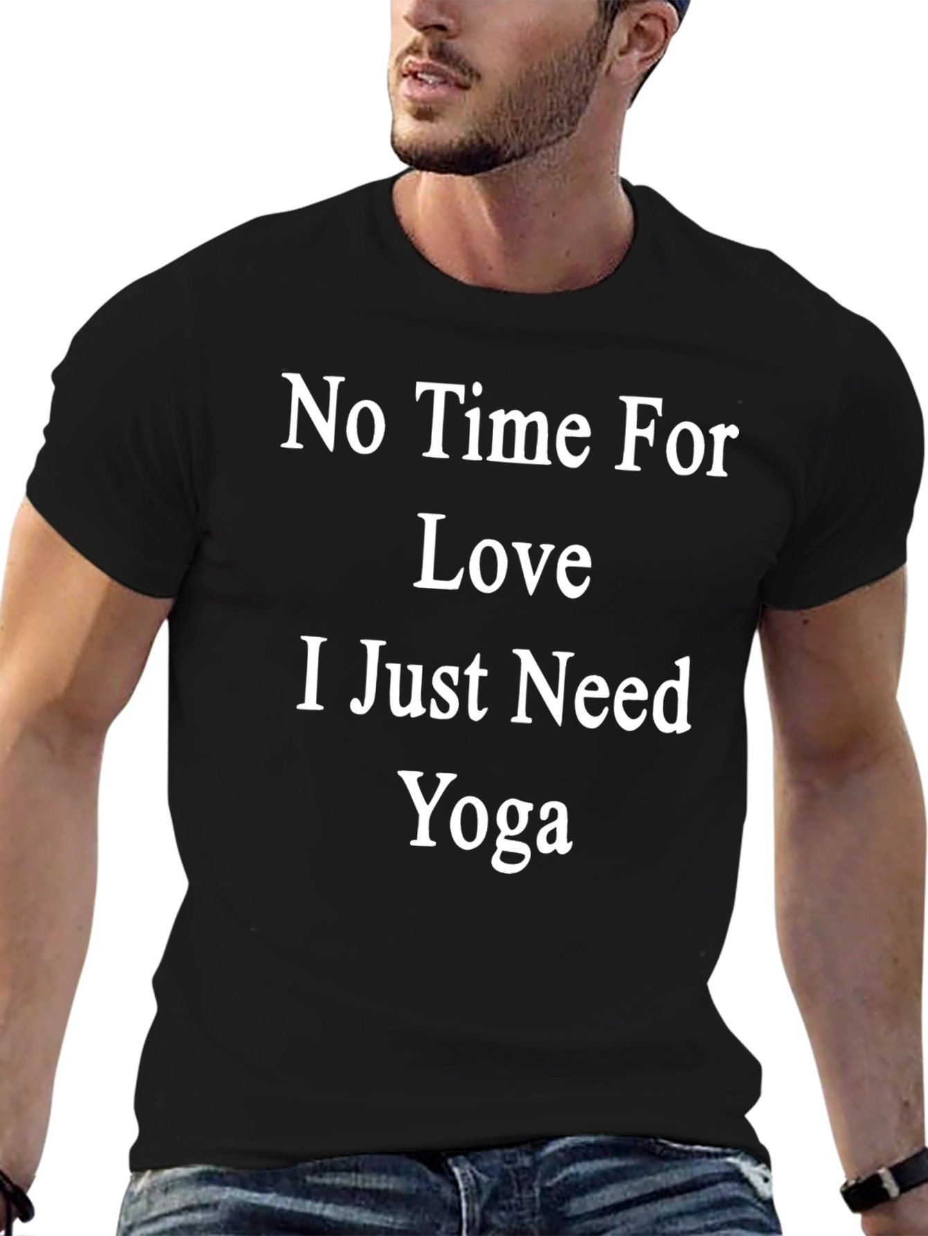Yoga Lover Graphic Tee - No Time For Love!